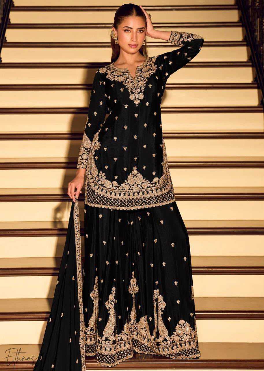 YNF Wholesale Chinon Silk Sharara Salwar Suits KESH158 5067 | Surat Manufacturer