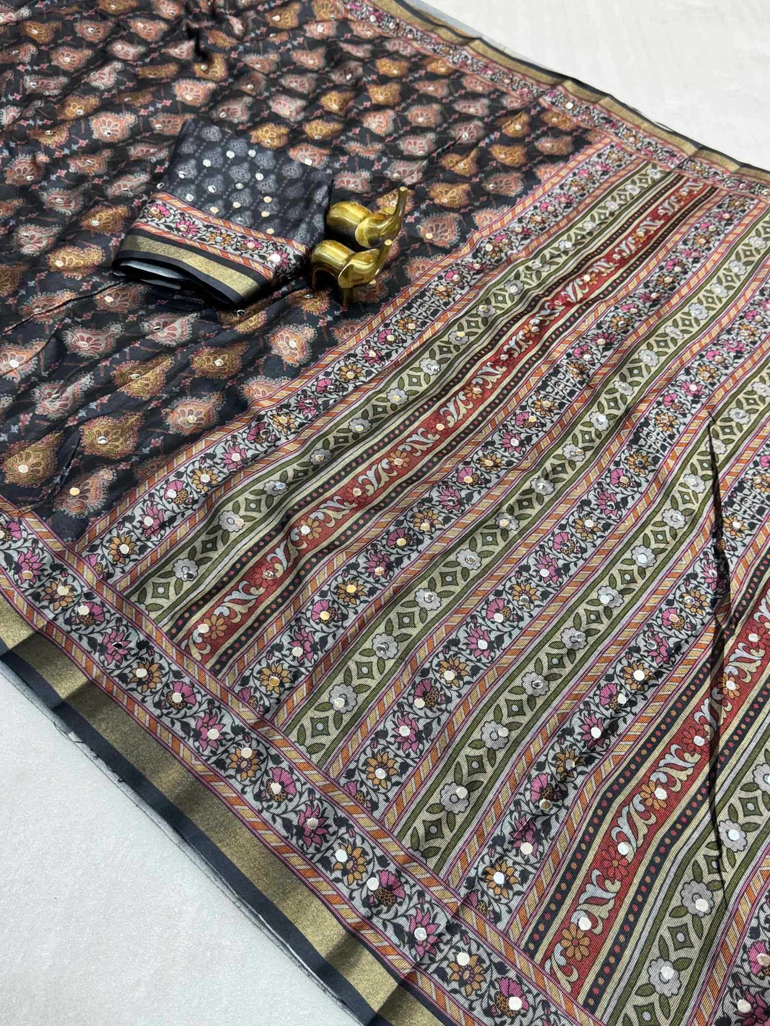 YNF Wholesale Silk Printed Silk Saree KESH187 Darpita | Surat Manufacturer