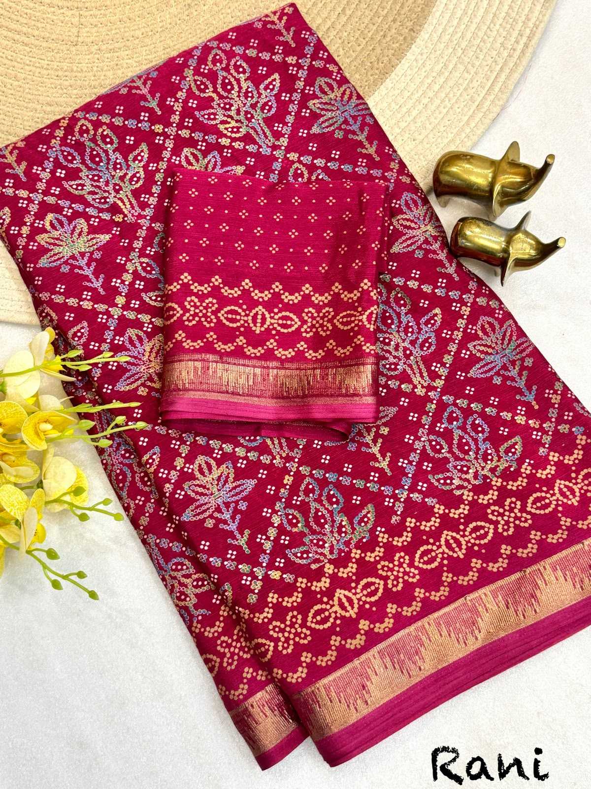 YNF Wholesale Chinon Silk Printed Silk Saree KESH187 Devanshi | Surat Manufacturer