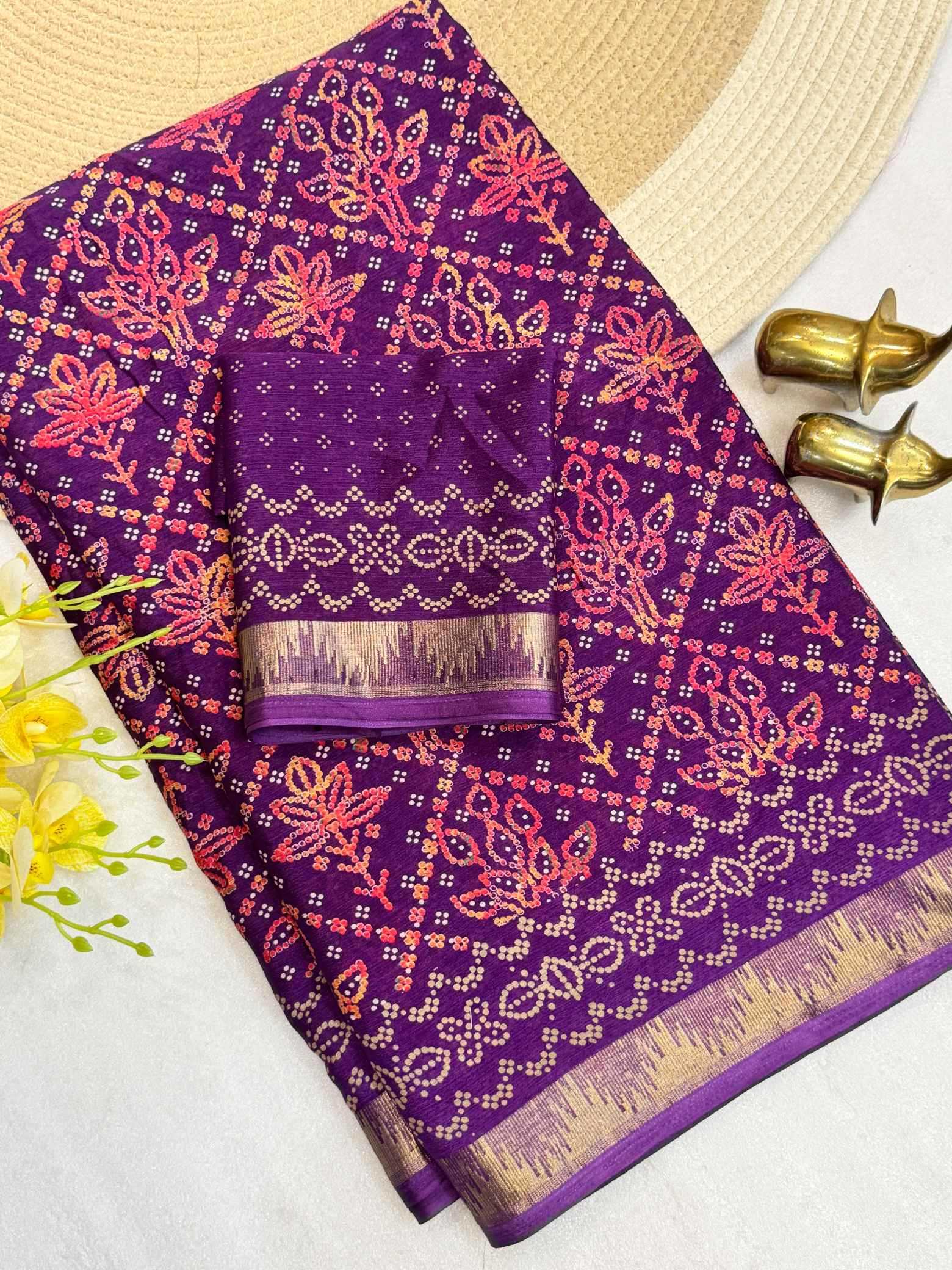 YNF Wholesale Chinon Silk Printed Silk Saree KESH187 Devanshi | Surat Manufacturer