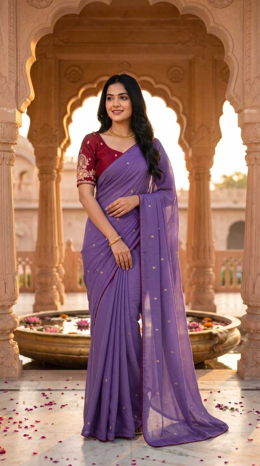 YNF Wholesale Chinon Sequence Sarees KESH202 02 | Surat Manufacturer