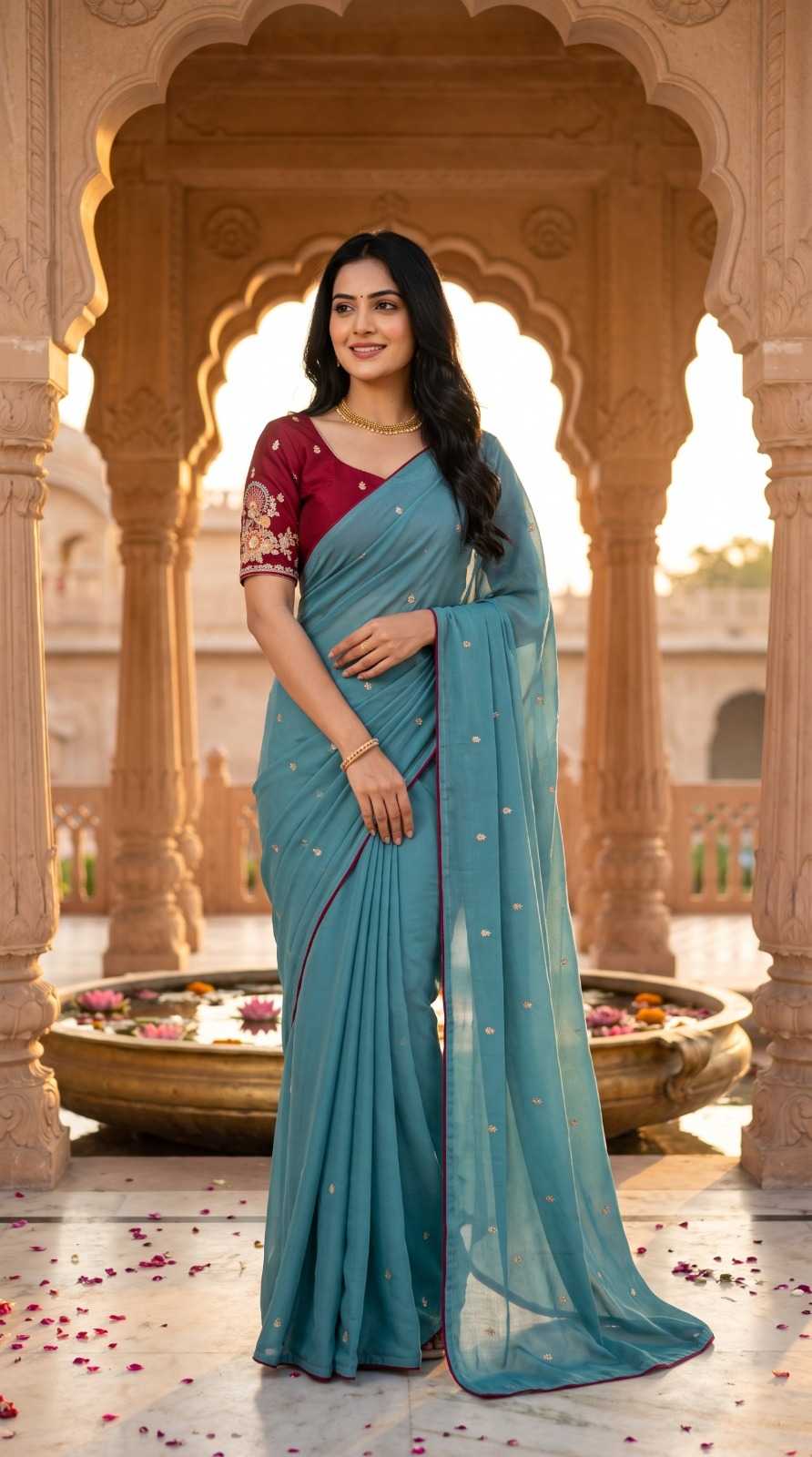 YNF Wholesale Chinon Sequence Sarees KESH202 02 | Surat Manufacturer