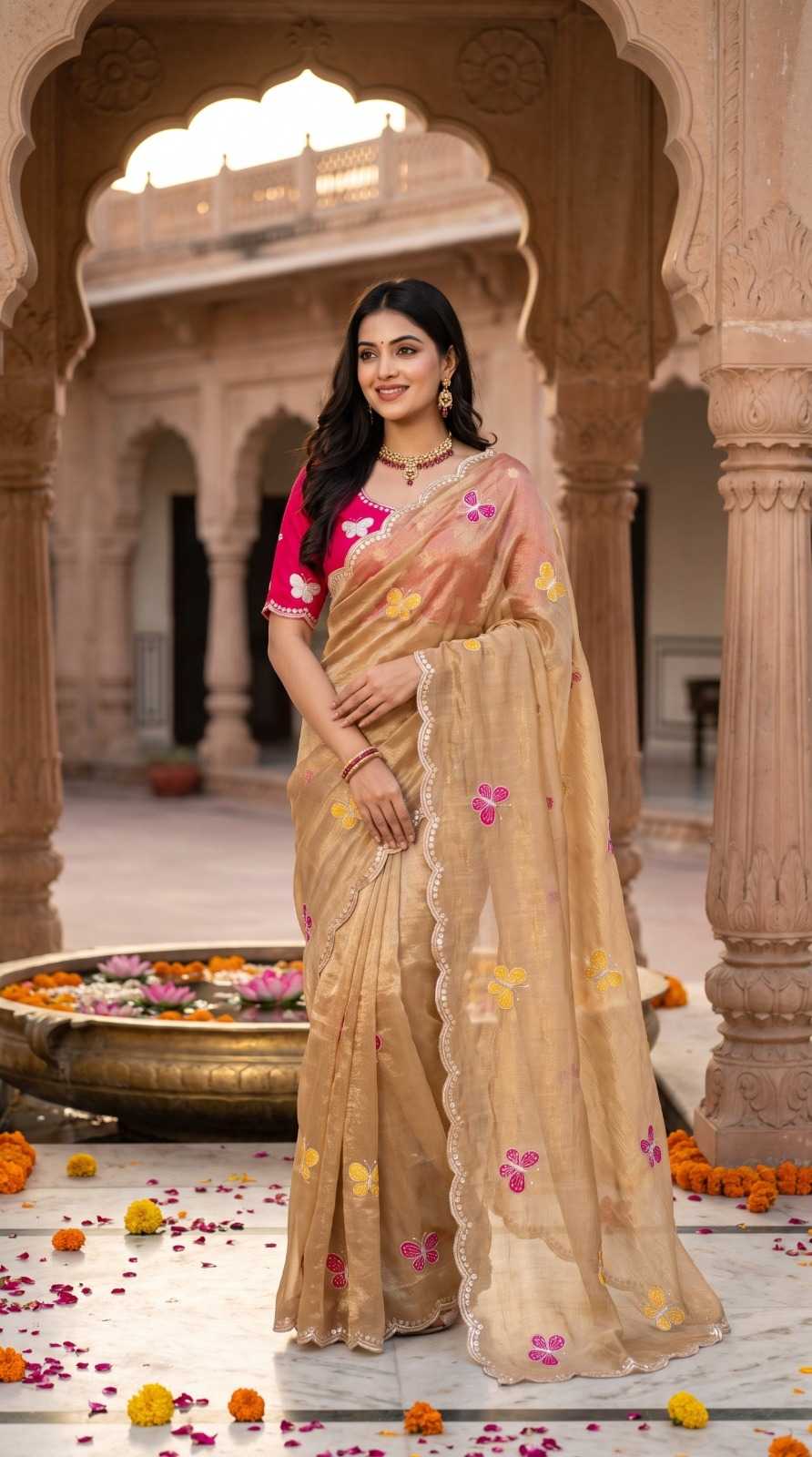 YNF Wholesale Satin Sequence Sarees KESH202 42 | Surat Manufacturer