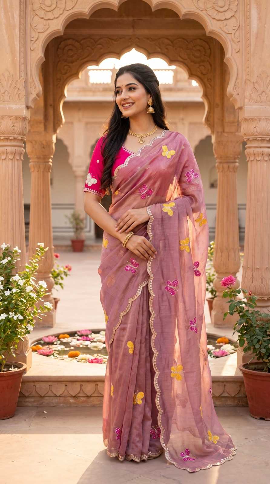 YNF Wholesale Satin Sequence Sarees KESH202 42 | Surat Manufacturer
