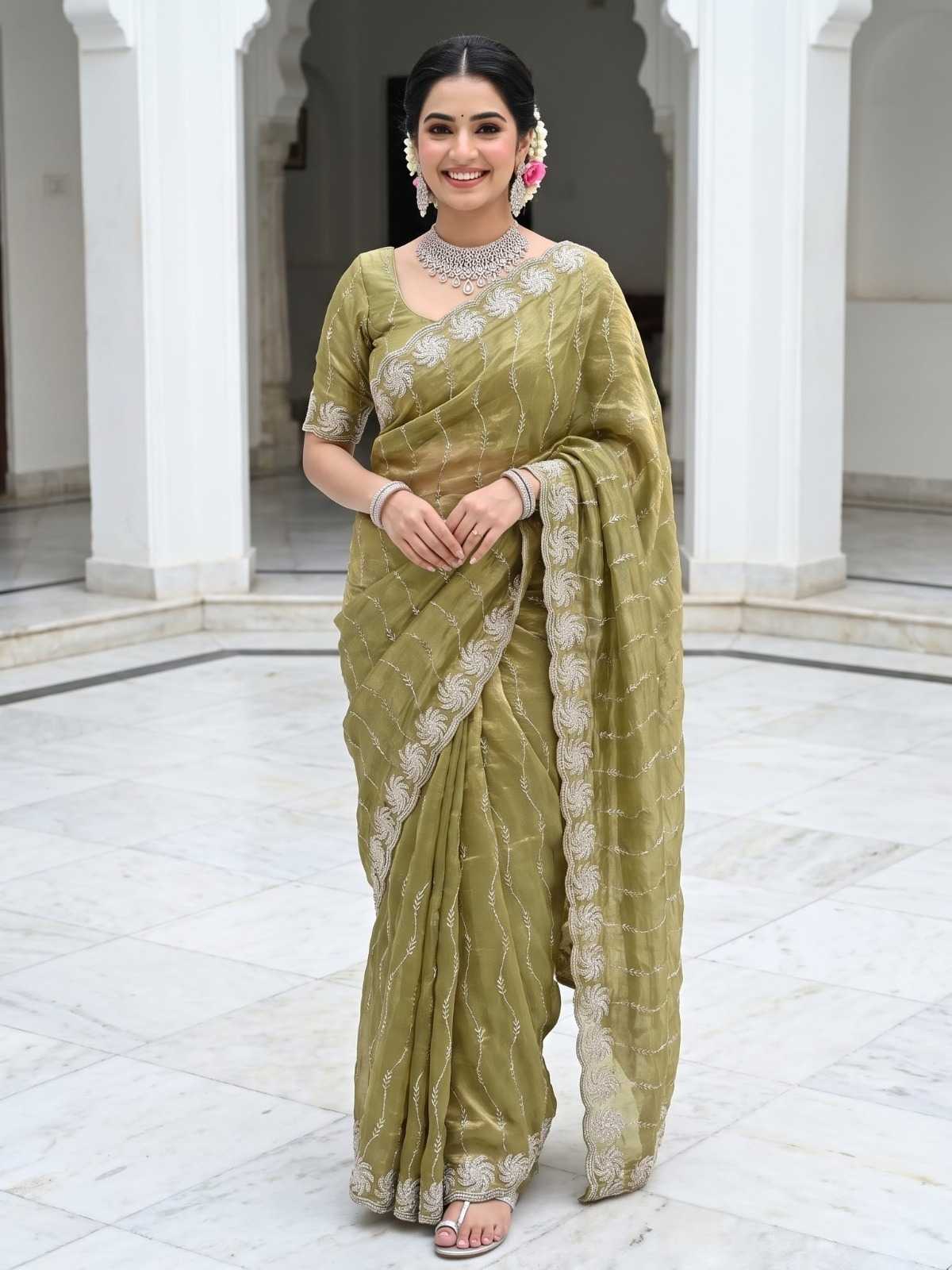 YNF Wholesale Satin Sequence Sarees KESH202 55 | Surat Manufacturer