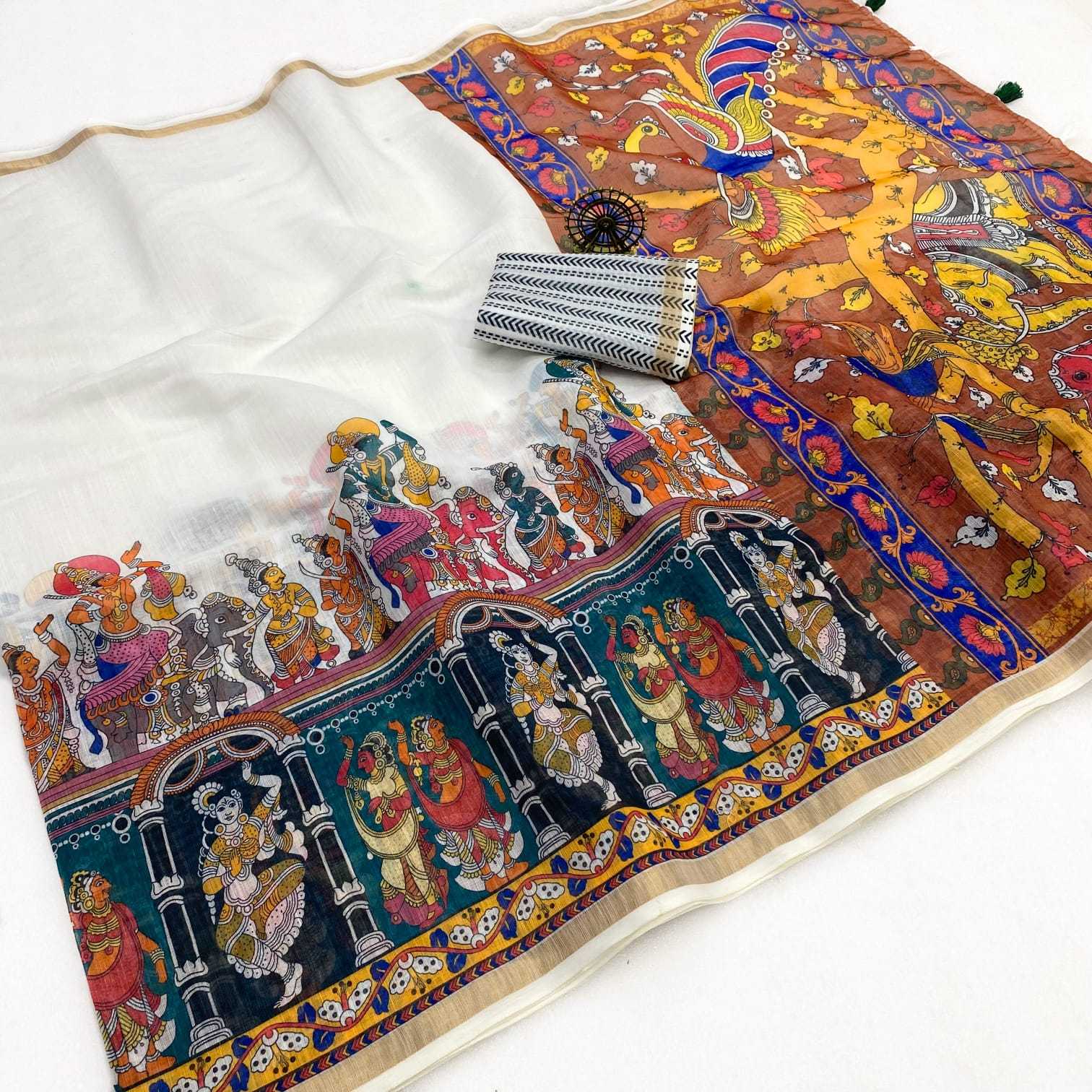 YNF Wholesale Linen Designer Sarees KESH207 Ame | Surat Manufacturer