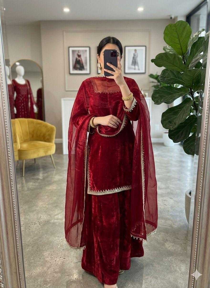 YNF Wholesale Space Silk Sharara Salwar Suits KESH210 Chandani | Surat Manufacturer