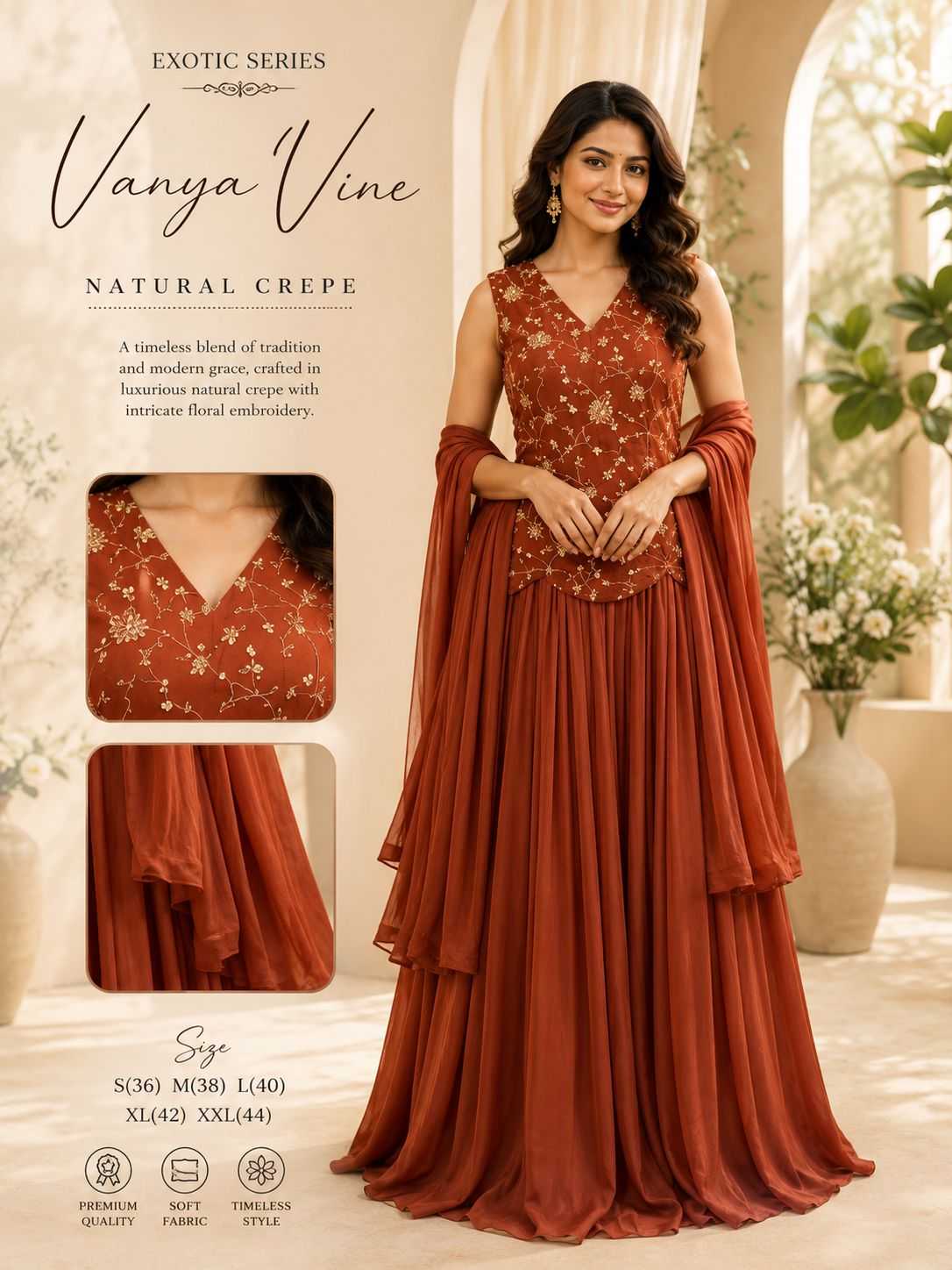 YNF Wholesale Crepe Ladies Suits KESH210 VANYA | Surat Manufacturer