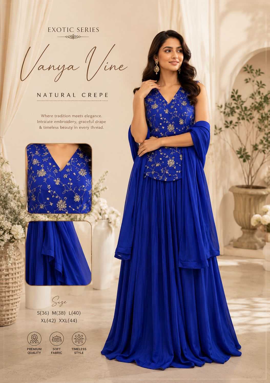 YNF Wholesale Crepe Ladies Suits KESH210 VANYA | Surat Manufacturer