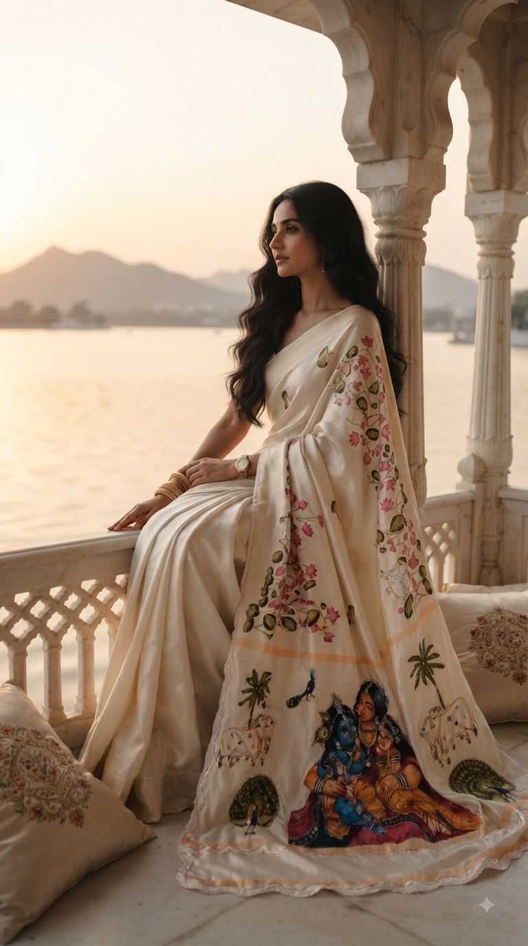 YNF Wholesale Soft Silk Printed Sarees KESH419 Krishna | Surat Manufacturer
