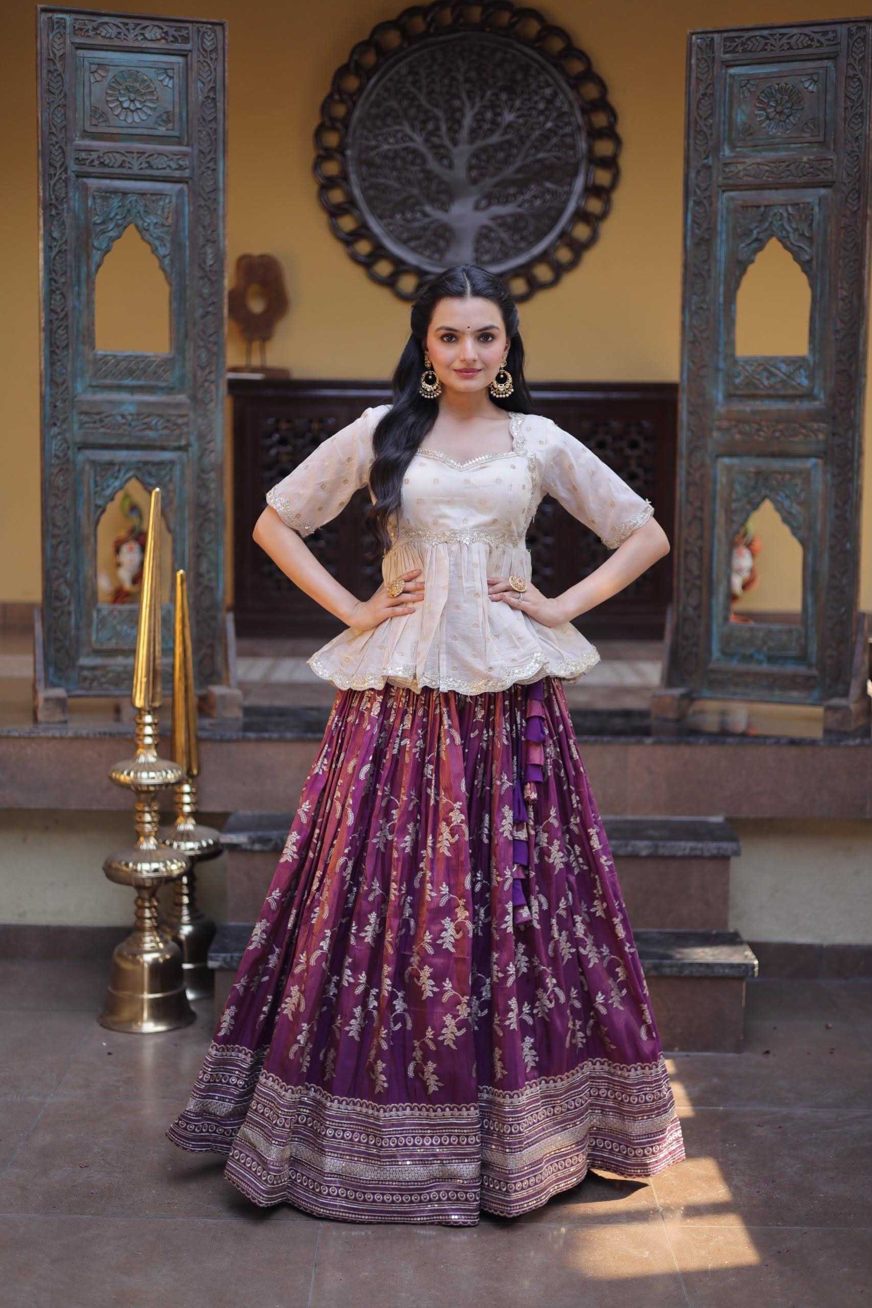 YNF Wholesale Pure Viscos Embroidered Lehenga KESH491 1750 | Surat Manufacturer