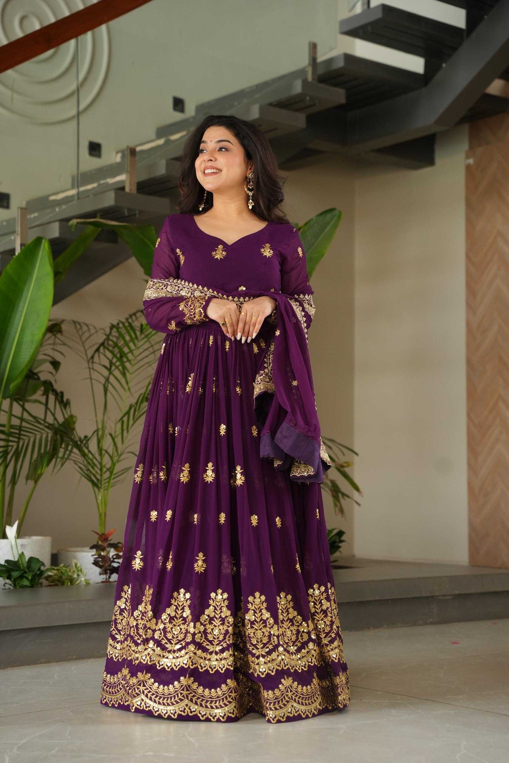 YNF Wholesale Faux Blooming Embroidery Gowns KESH491 9279 | Surat Manufacturer