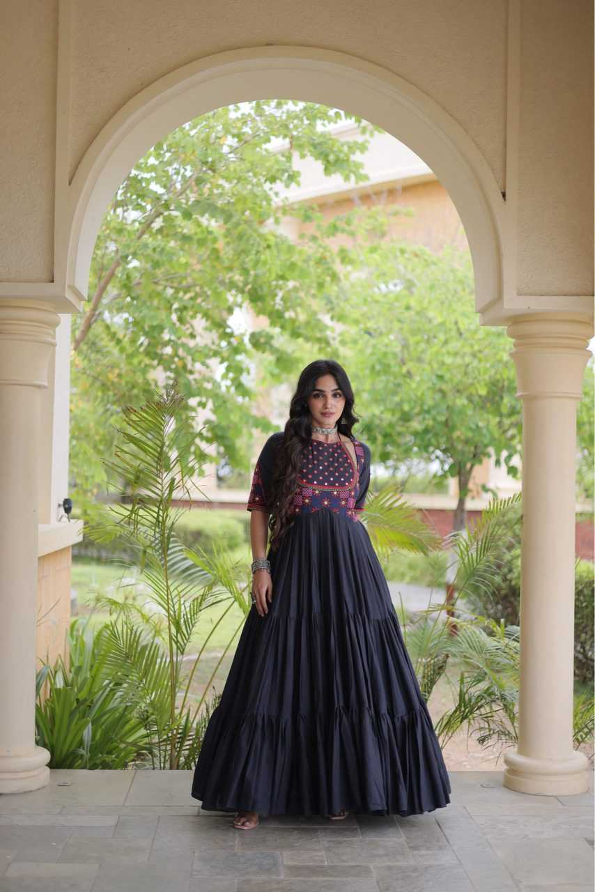 YNF Wholesale Cotton Embroidery Gowns KESH491 9348 | Surat Manufacturer