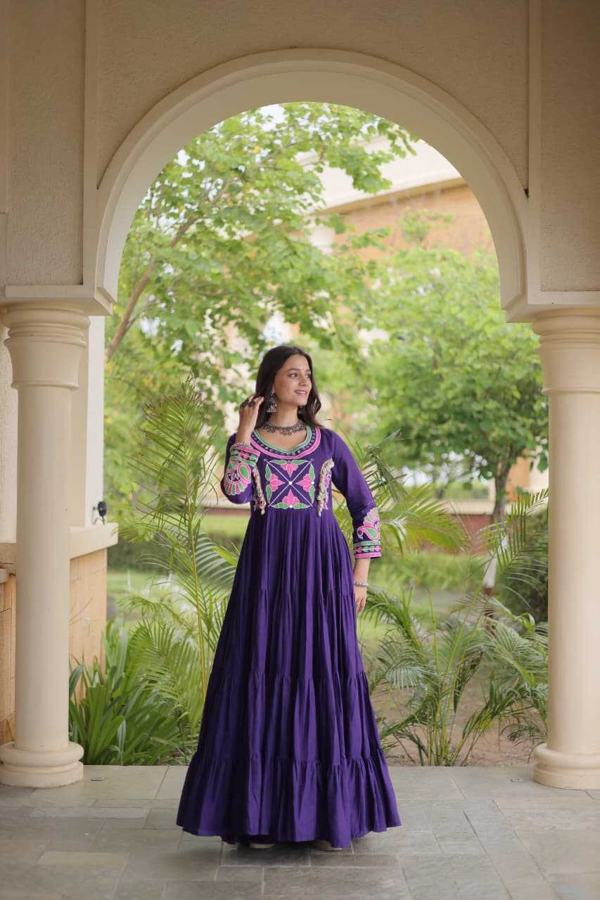 YNF Wholesale Cotton Embroidery Gowns KESH491 9350 | Surat Manufacturer