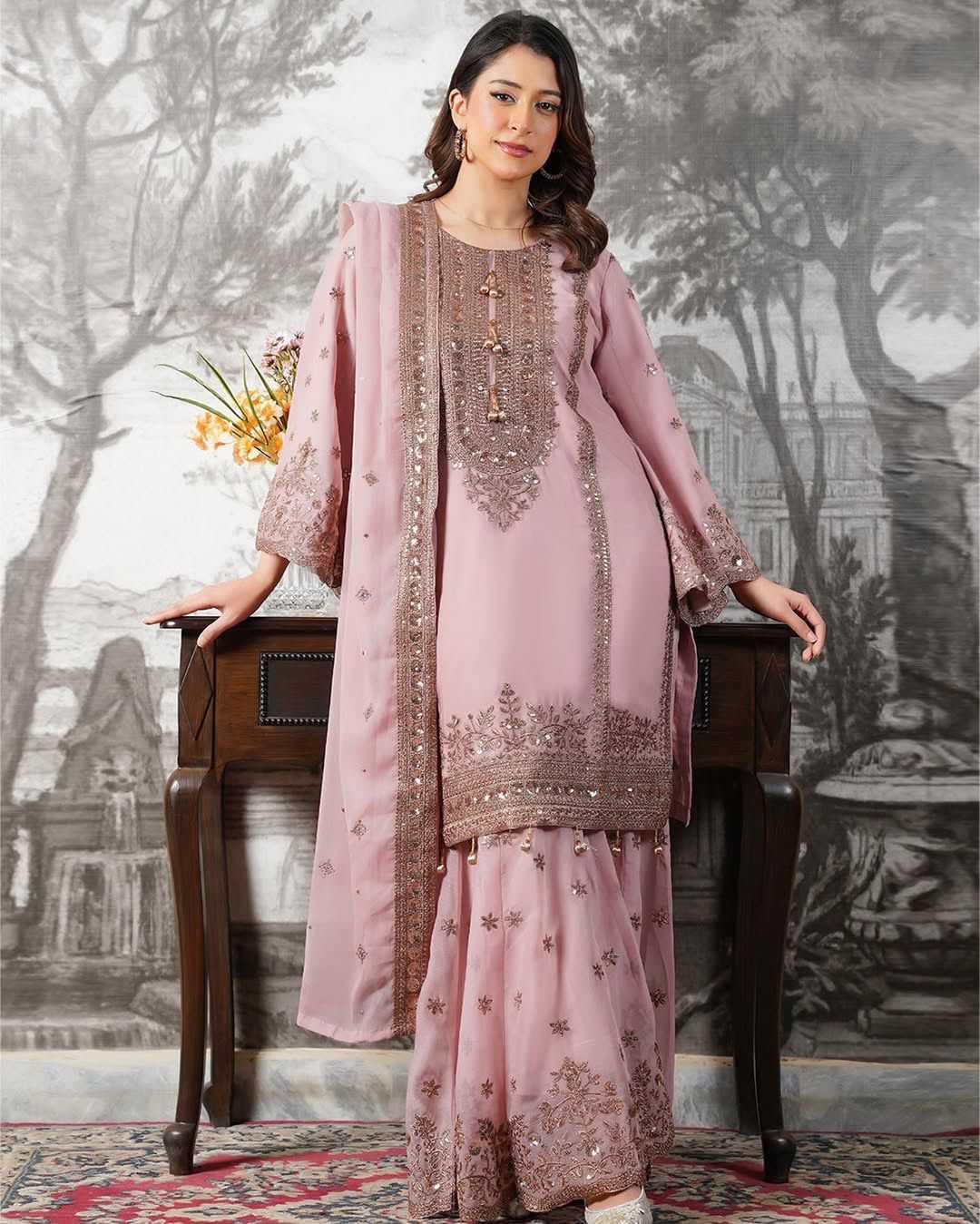 YNF Wholesale FENDY Embroidery Suits KESH499 890 | Surat Manufacturer