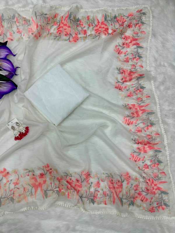 YNF Wholesale Organza Designer Sarees KESH509 Org | Surat Manufacturer
