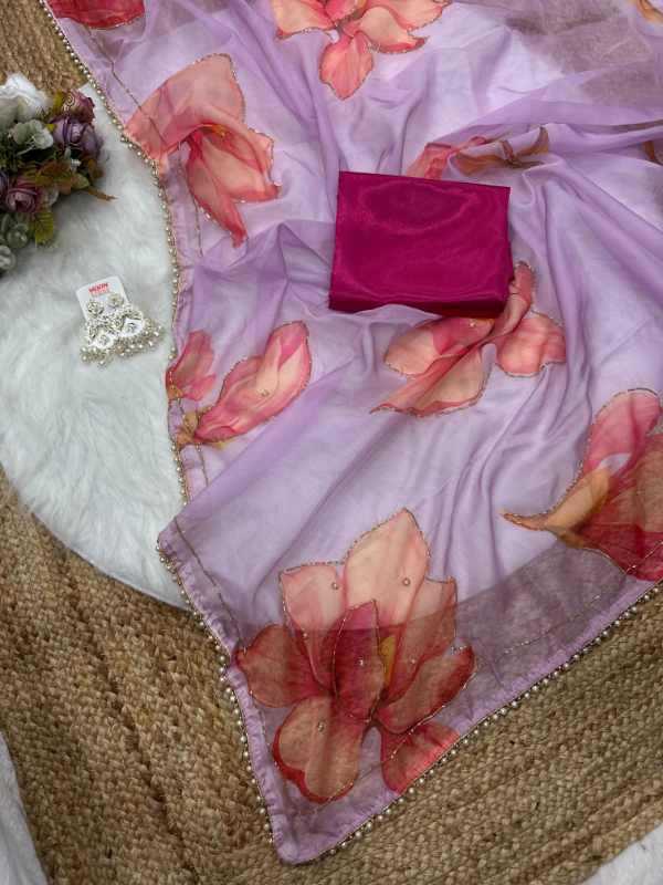 YNF Wholesale Tabby Silk Printed Sarees KESH509 Val | Surat Manufacturer