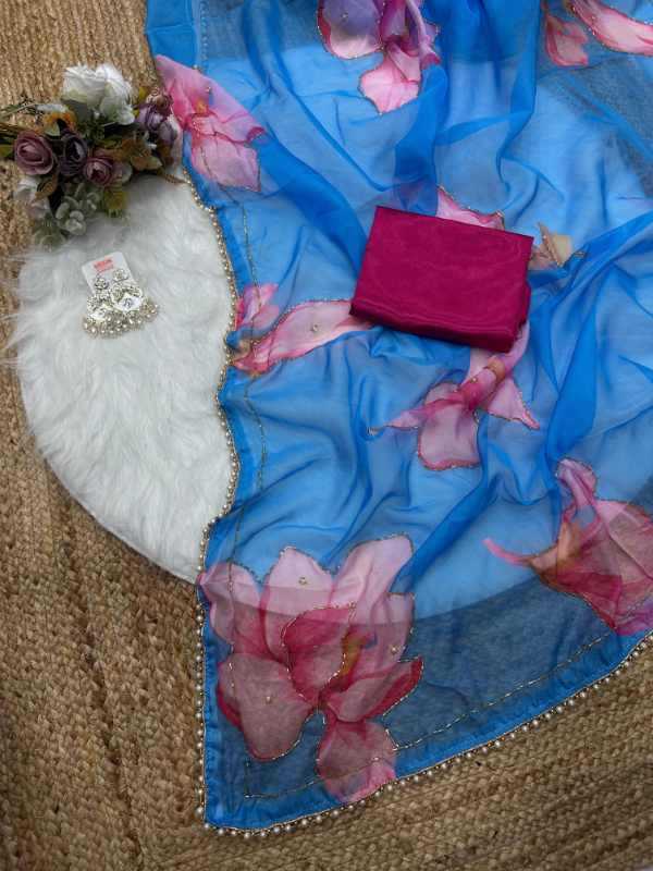 YNF Wholesale Tabby Silk Printed Sarees KESH509 Val | Surat Manufacturer