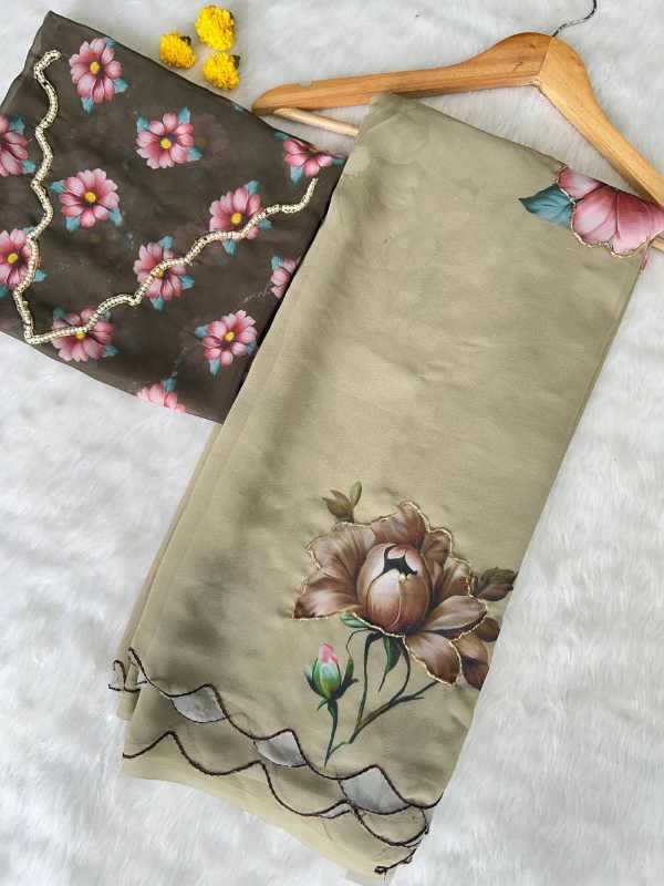 YNF Wholesale Georgette Fancy Sarees KESH518 4429 | Surat Manufacturer