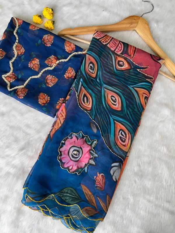 YNF Wholesale Georgette Printed Sarees KESH518 4431 | Surat Manufacturer