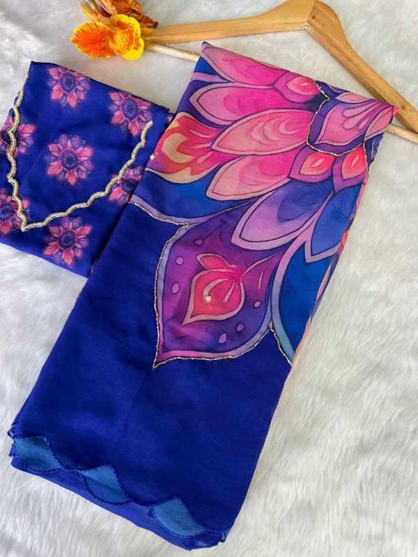 YNF Wholesale Georgette Printed Sarees KESH518 4438 | Surat Manufacturer