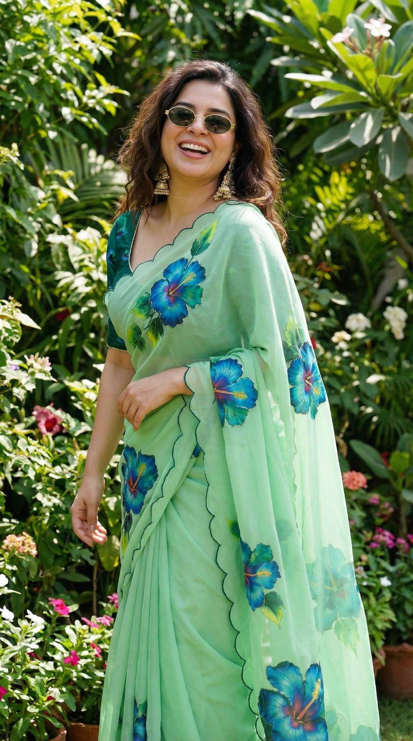 YNF Wholesale Georgette Fancy Sarees KESH518 4480 | Surat Manufacturer