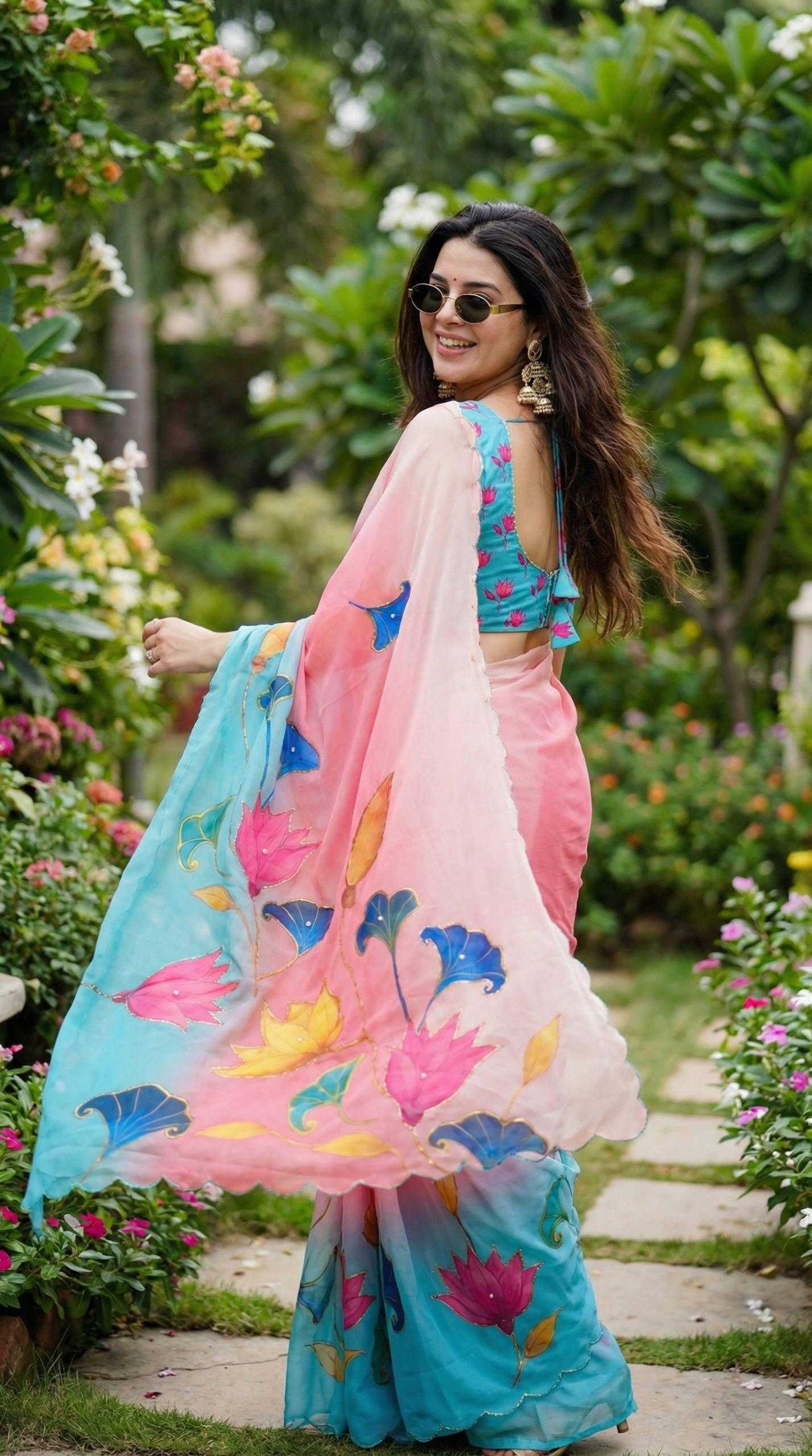 YNF Wholesale Georgette Fancy Sarees KESH518 4483 | Surat Manufacturer