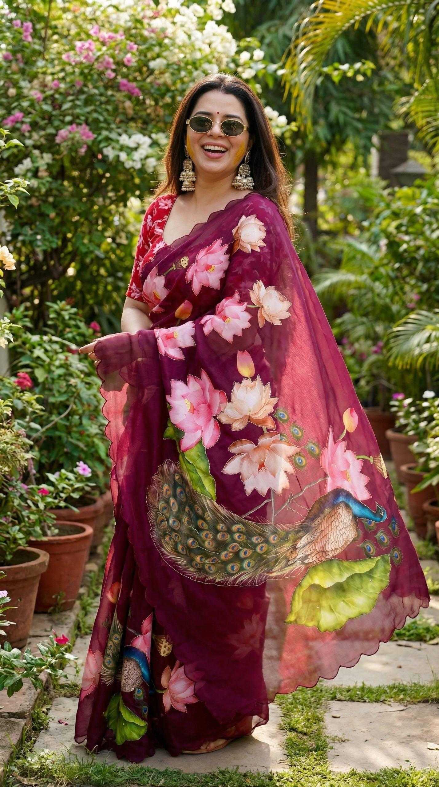 YNF Wholesale Georgette Fancy Sarees KESH518 4483 | Surat Manufacturer