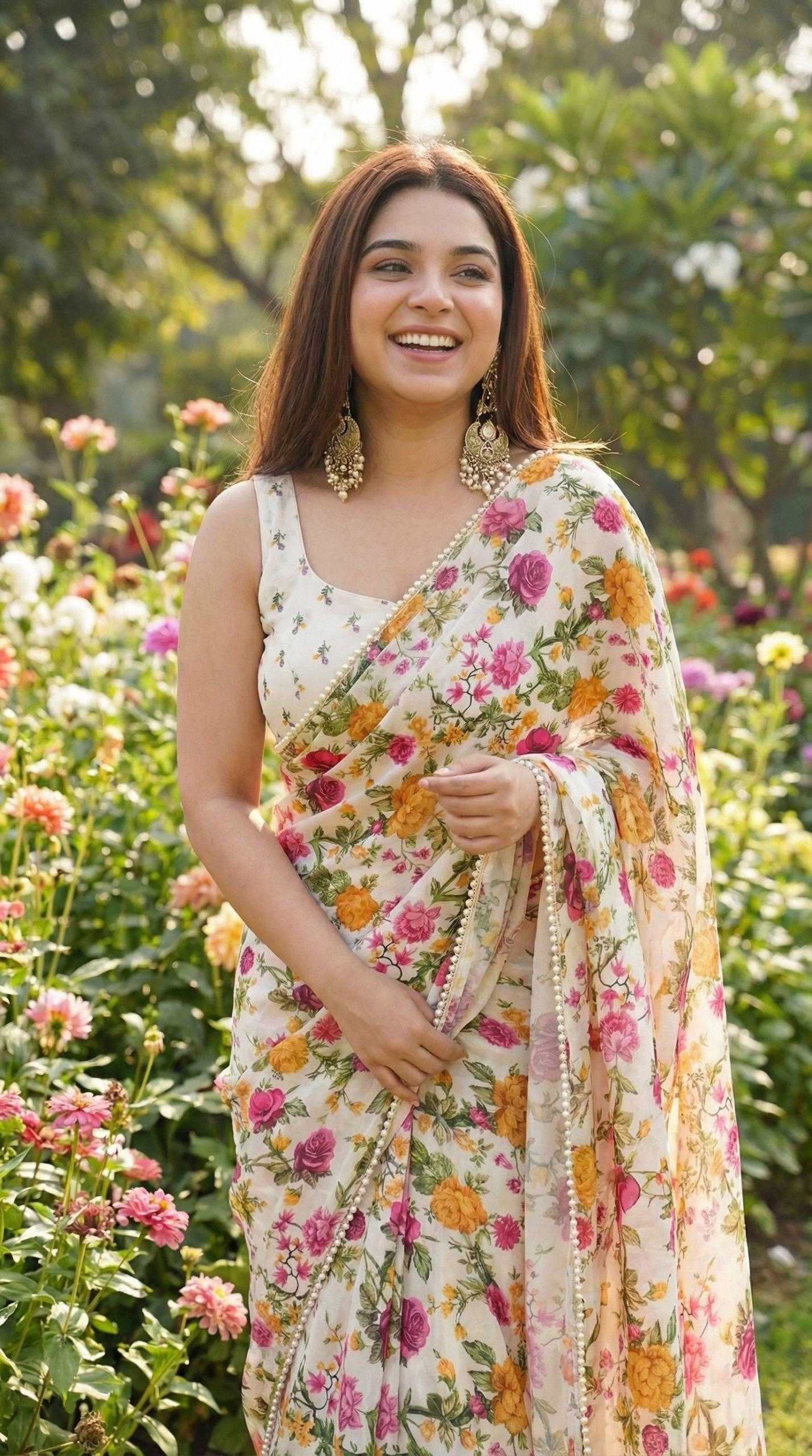 YNF Wholesale Georgette Printed Sarees KESH518 4487 | Surat Manufacturer