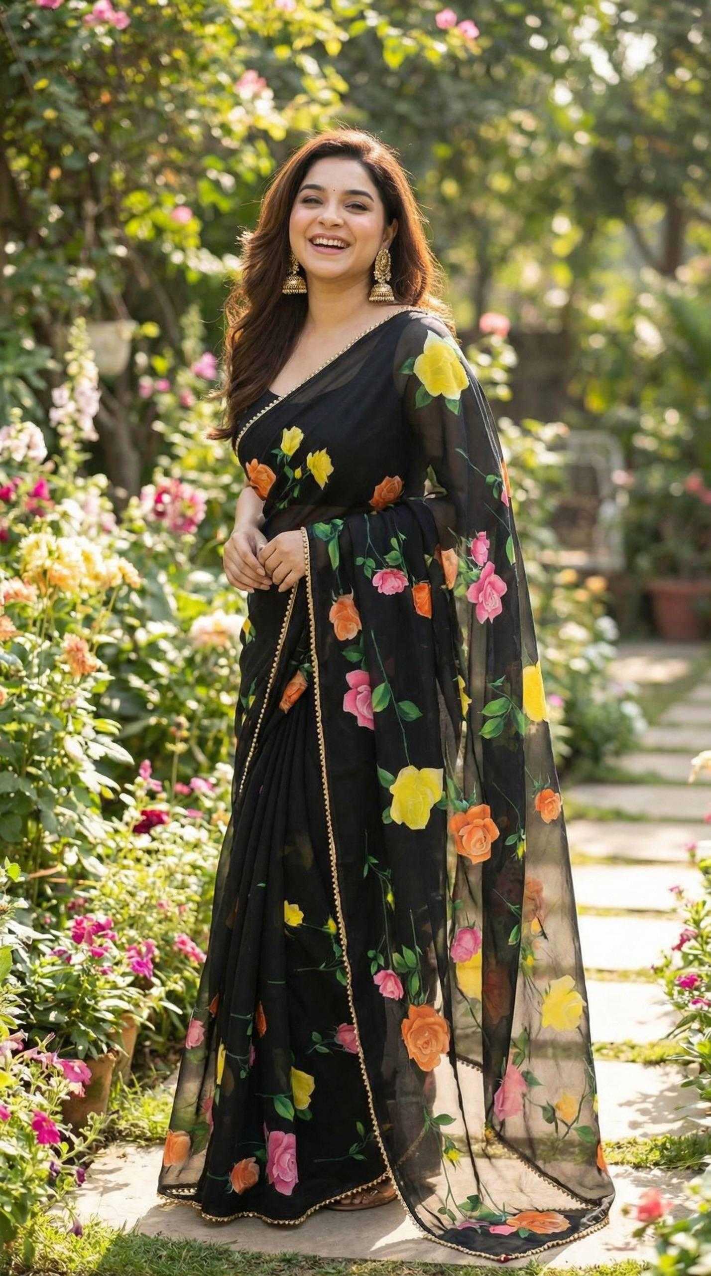 YNF Wholesale Georgette Printed Sarees KESH518 4487 | Surat Manufacturer