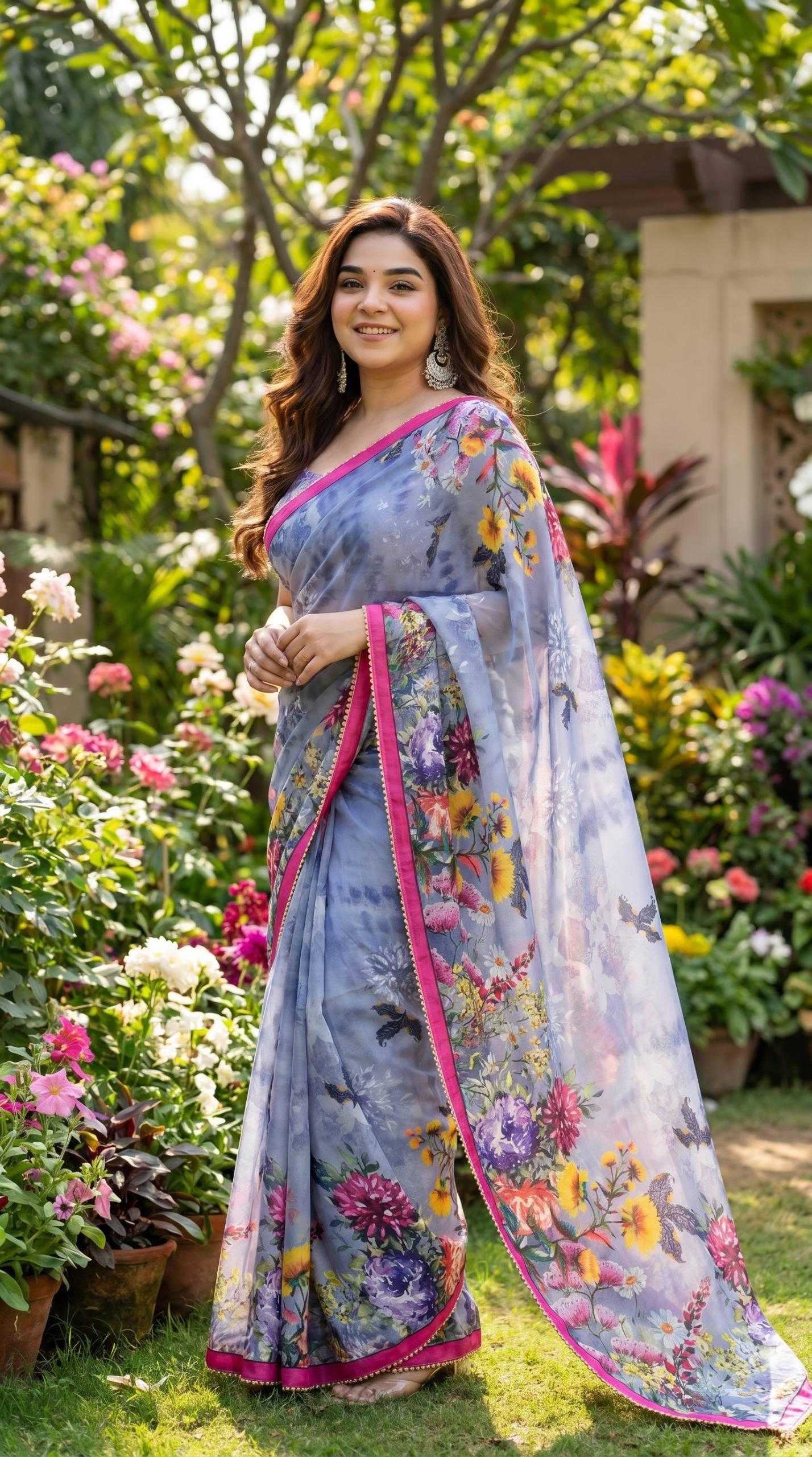 YNF Wholesale Georgette Printed Sarees KESH518 4491 | Surat Manufacturer