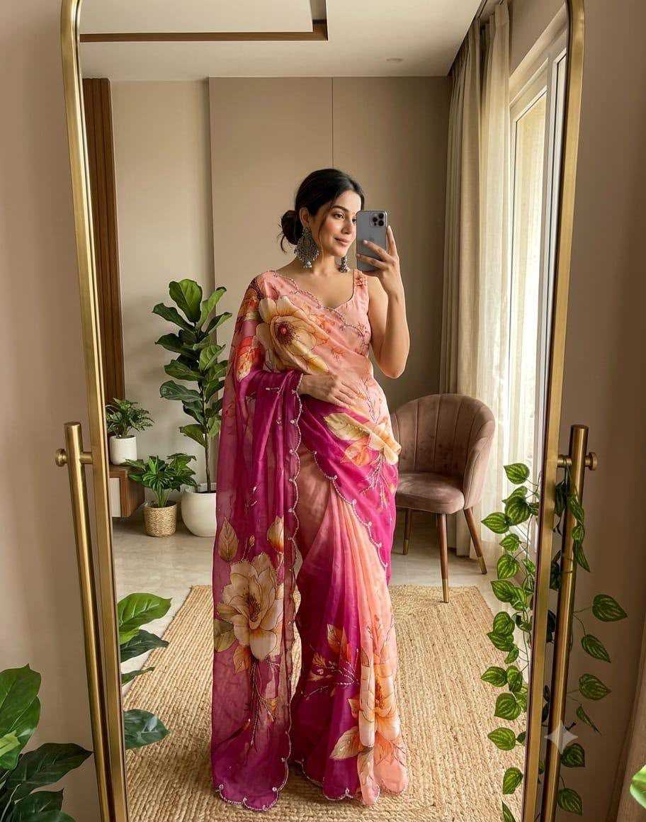 YNF Wholesale Chinon Designer Sarees KESH518 4527 | Surat Manufacturer