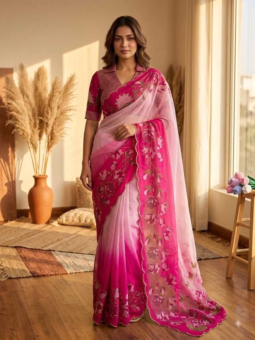 YNF Wholesale Georgette Printed Sarees KESH518 4536 | Surat Manufacturer