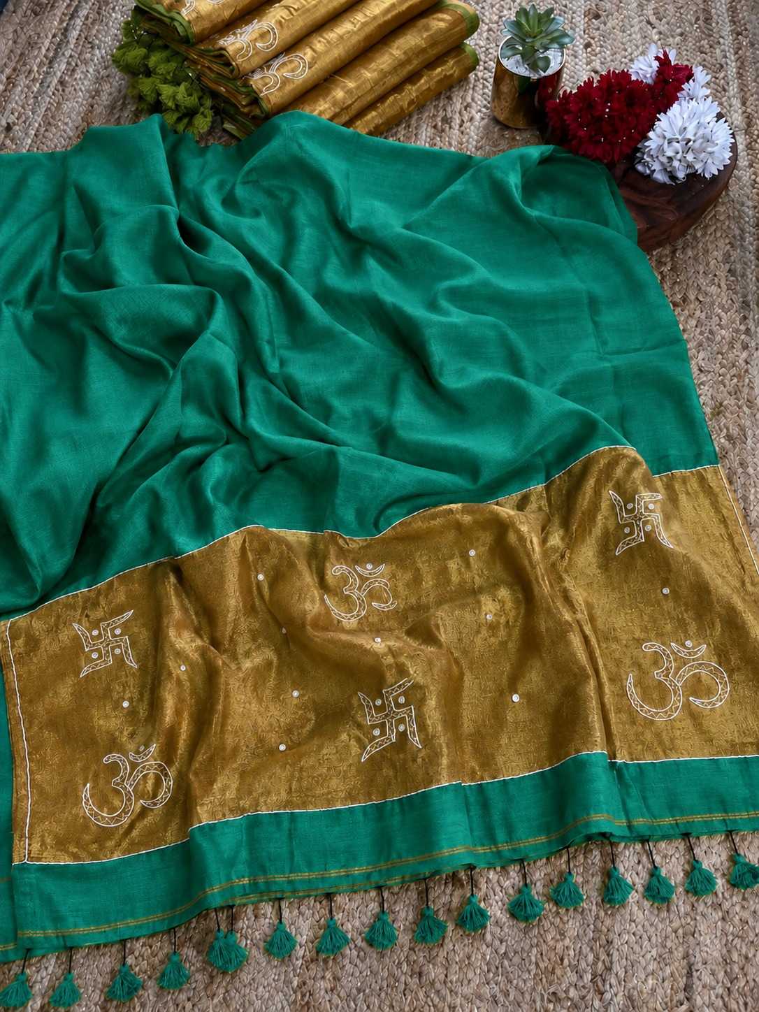 YNF Wholesale Pure Cotton Designer Sarees KESH525 SWASTIK | Surat Manufacturer