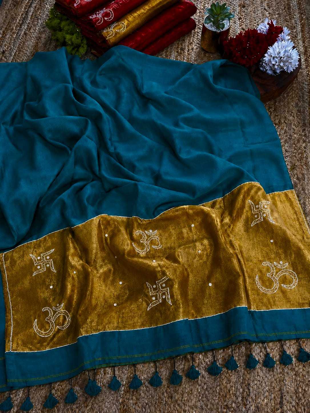 YNF Wholesale Pure Cotton Designer Sarees KESH525 SWASTIK | Surat Manufacturer