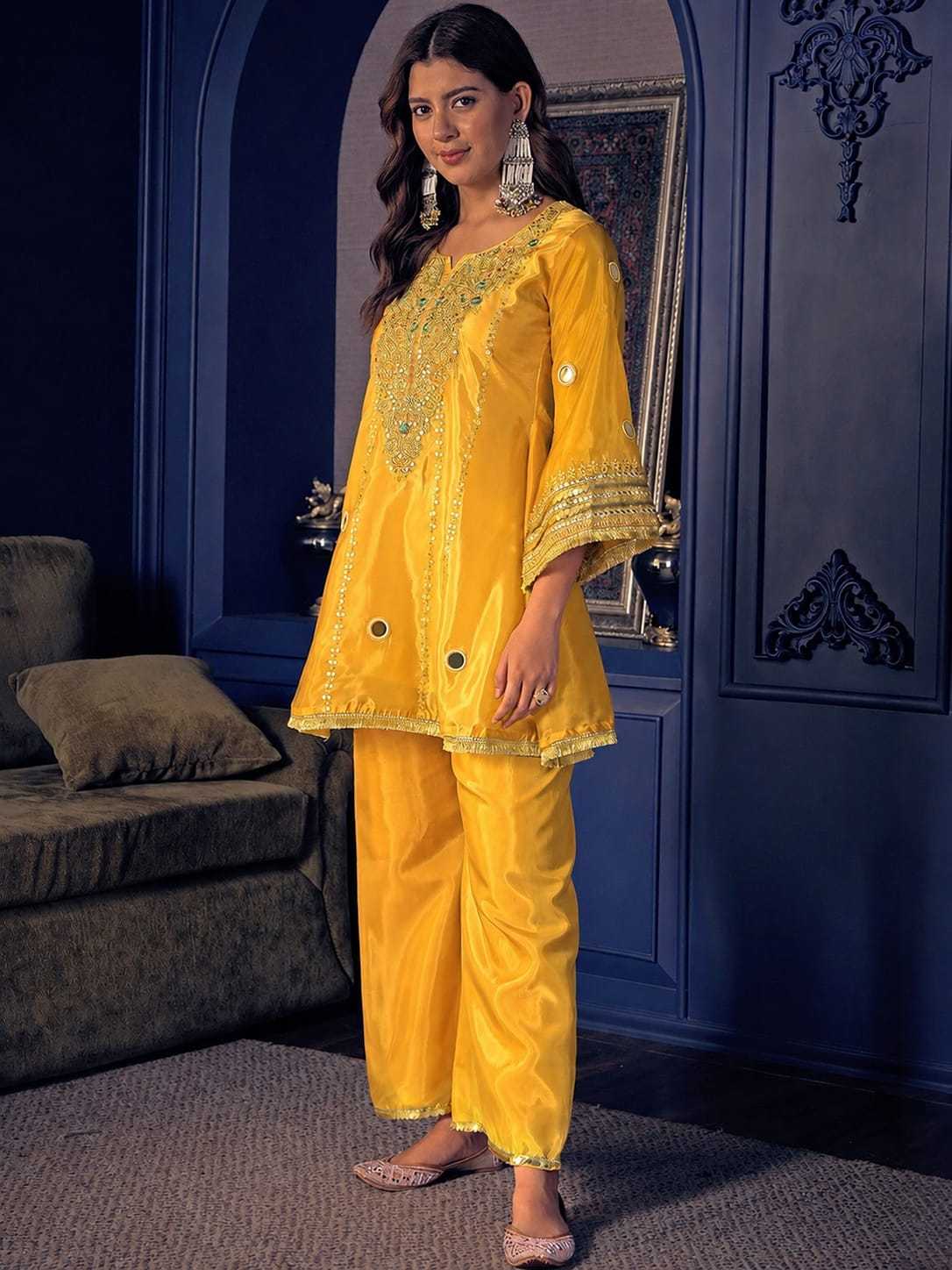 YNF Wholesale Pure Silk Short Kurtis KESH529 JELINA | Surat Manufacturer