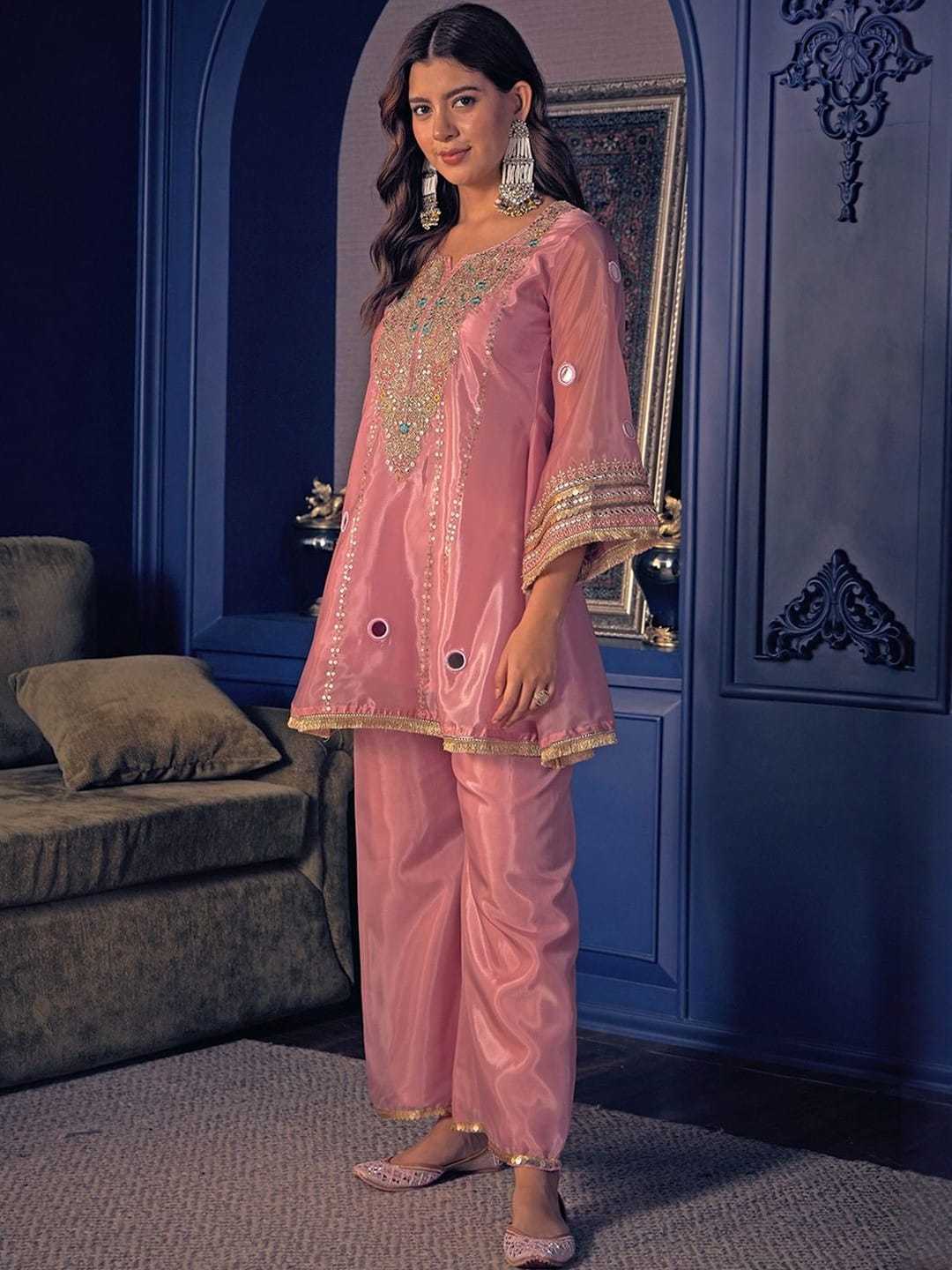 YNF Wholesale Pure Silk Short Kurtis KESH529 JELINA | Surat Manufacturer