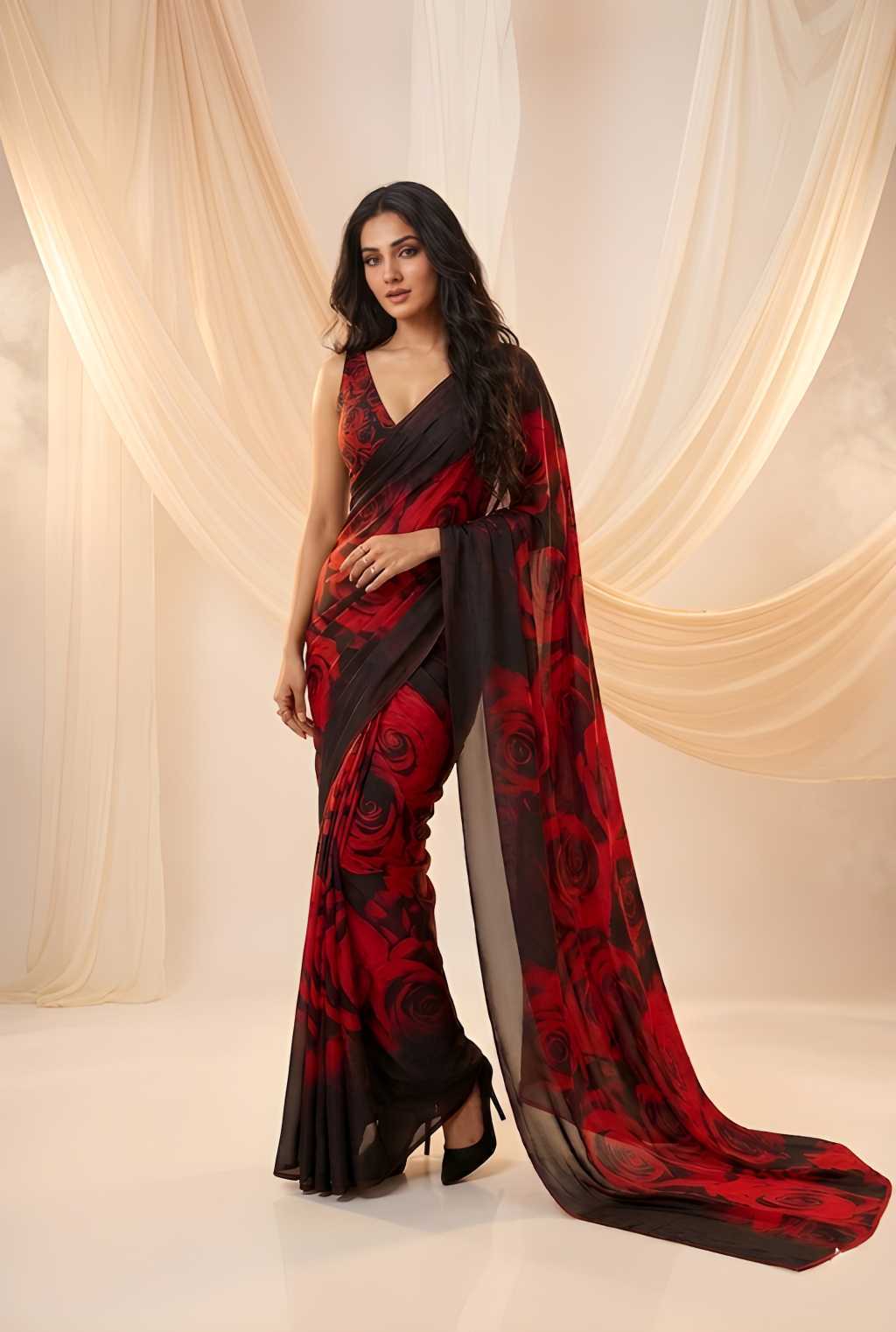 YNF Wholesale Chiffon Designer Sarees KESH559 20002 | Surat Manufacturer