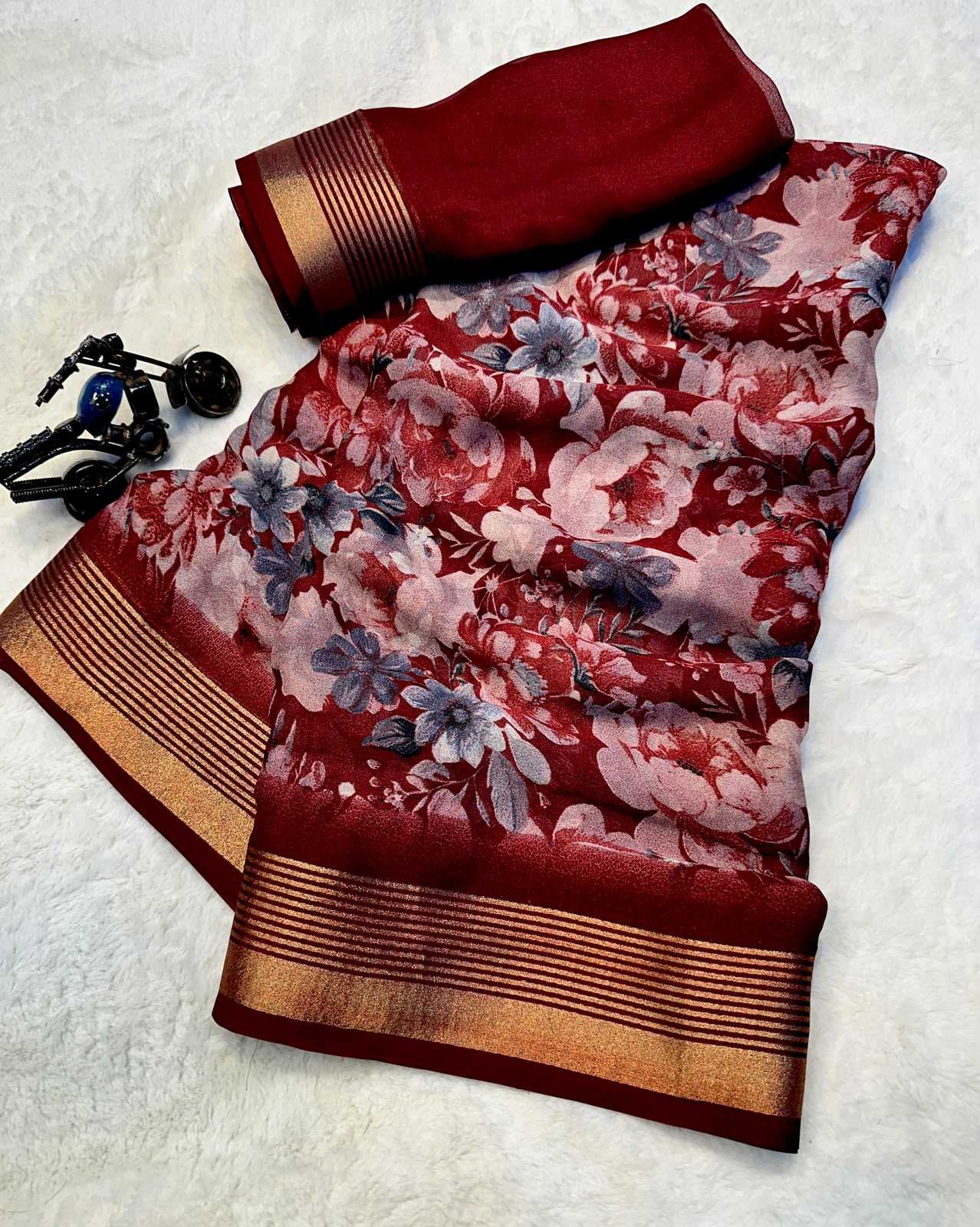 YNF Wholesale Premium Georgette Ready To Wear Sarees KESH574 Drishti | Surat Manufacturer