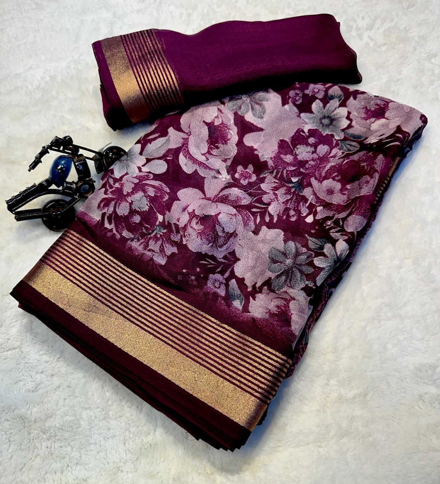 YNF Wholesale Premium Georgette Ready To Wear Sarees KESH574 Drishti | Surat Manufacturer