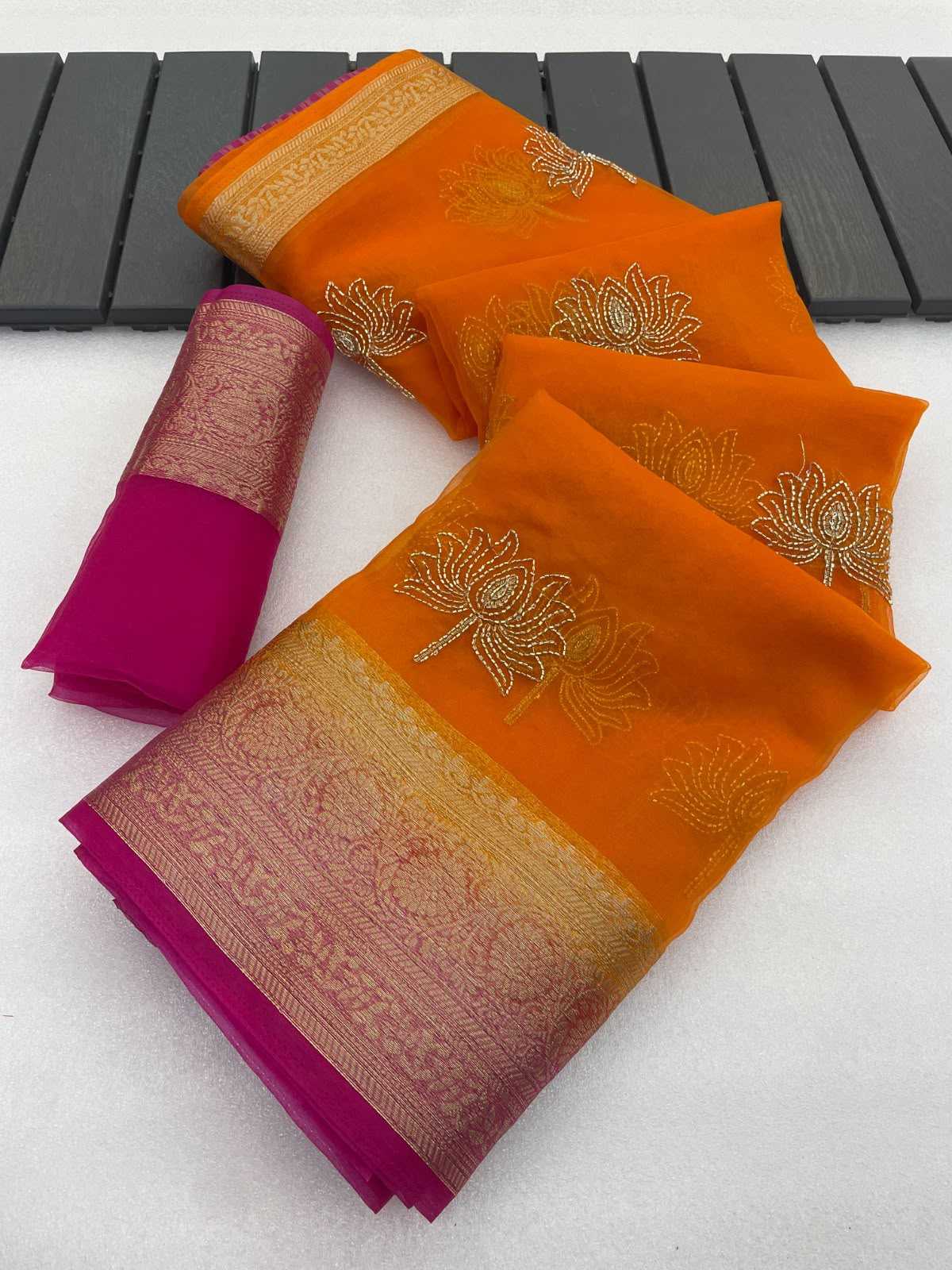 YNF Wholesale Jacquard Sequence Sarees KESH577 Val Kamal | Surat Manufacturer