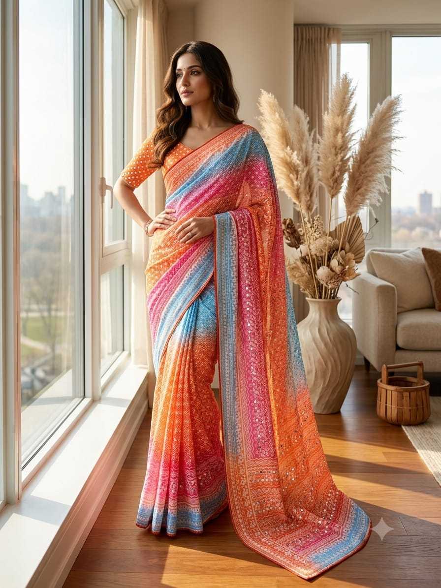 YNF Wholesale Chinon Silk Designer Sarees KESH589 ARYA | Surat Manufacturer