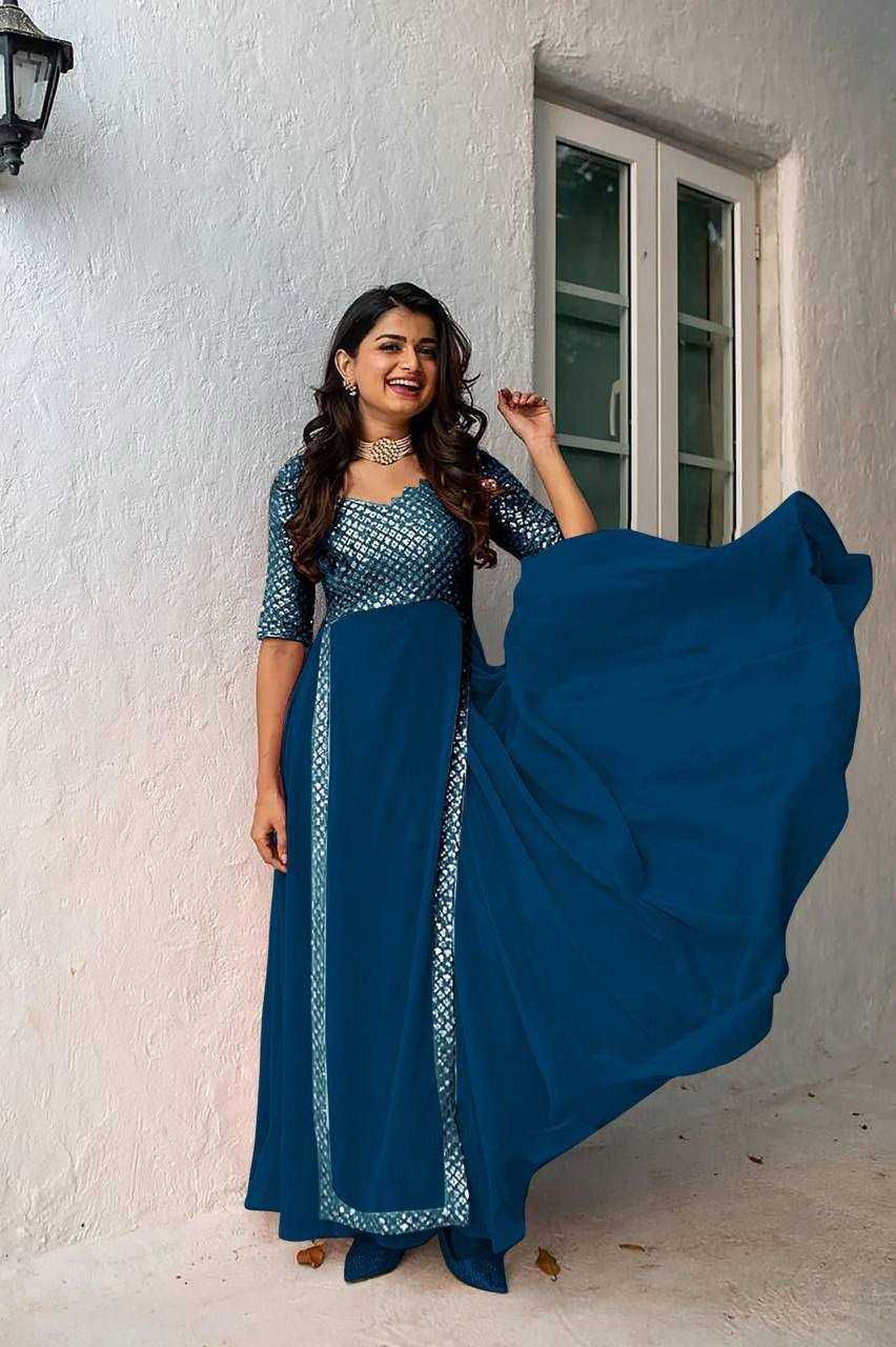 YNF Wholesale Faux Georgette Embroidery Gowns KESH599 Bhargavi | Surat Manufacturer