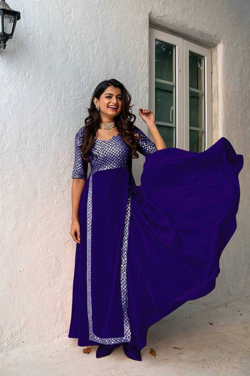 YNF Wholesale Faux Georgette Embroidery Gowns KESH599 Bhargavi | Surat Manufacturer
