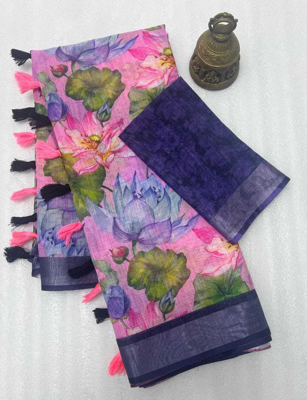 YNF Wholesale Linen Designer Sarees KESH605 465 | Surat Manufacturer