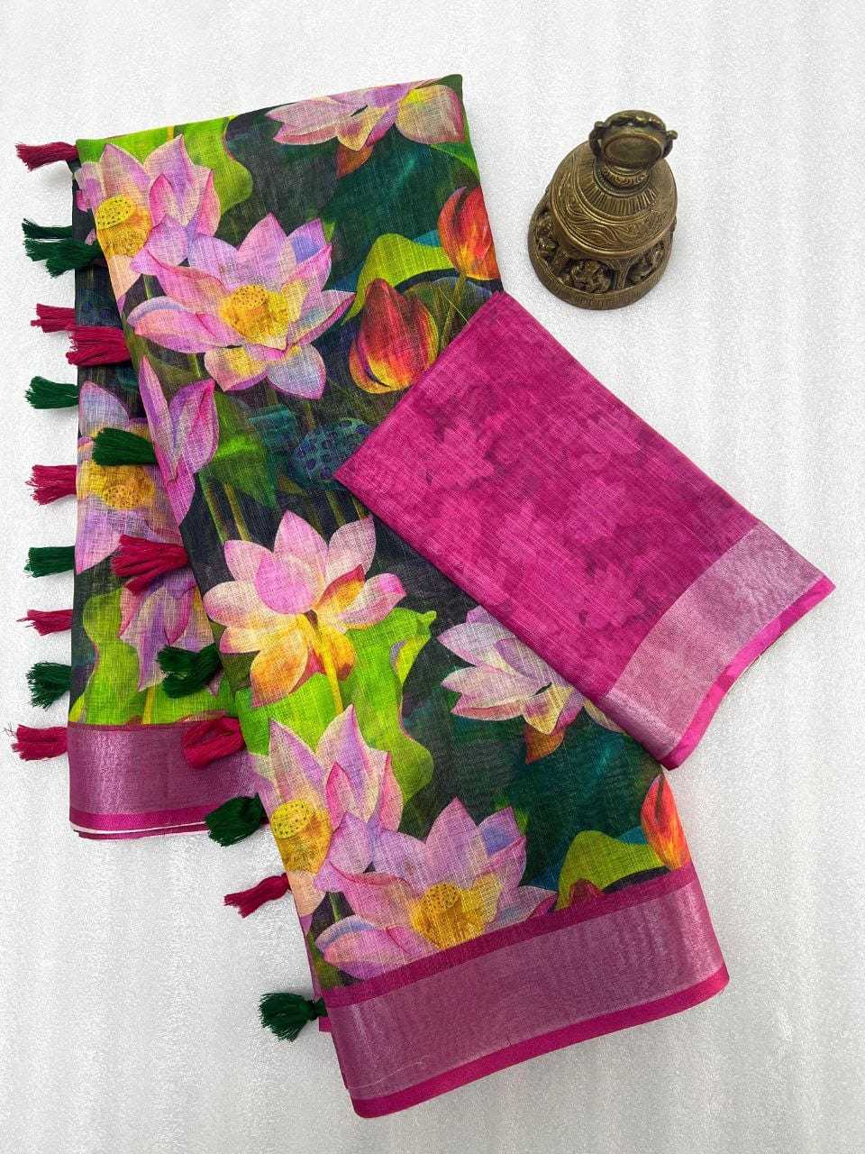 YNF Wholesale Linen Designer Sarees KESH605 465 | Surat Manufacturer