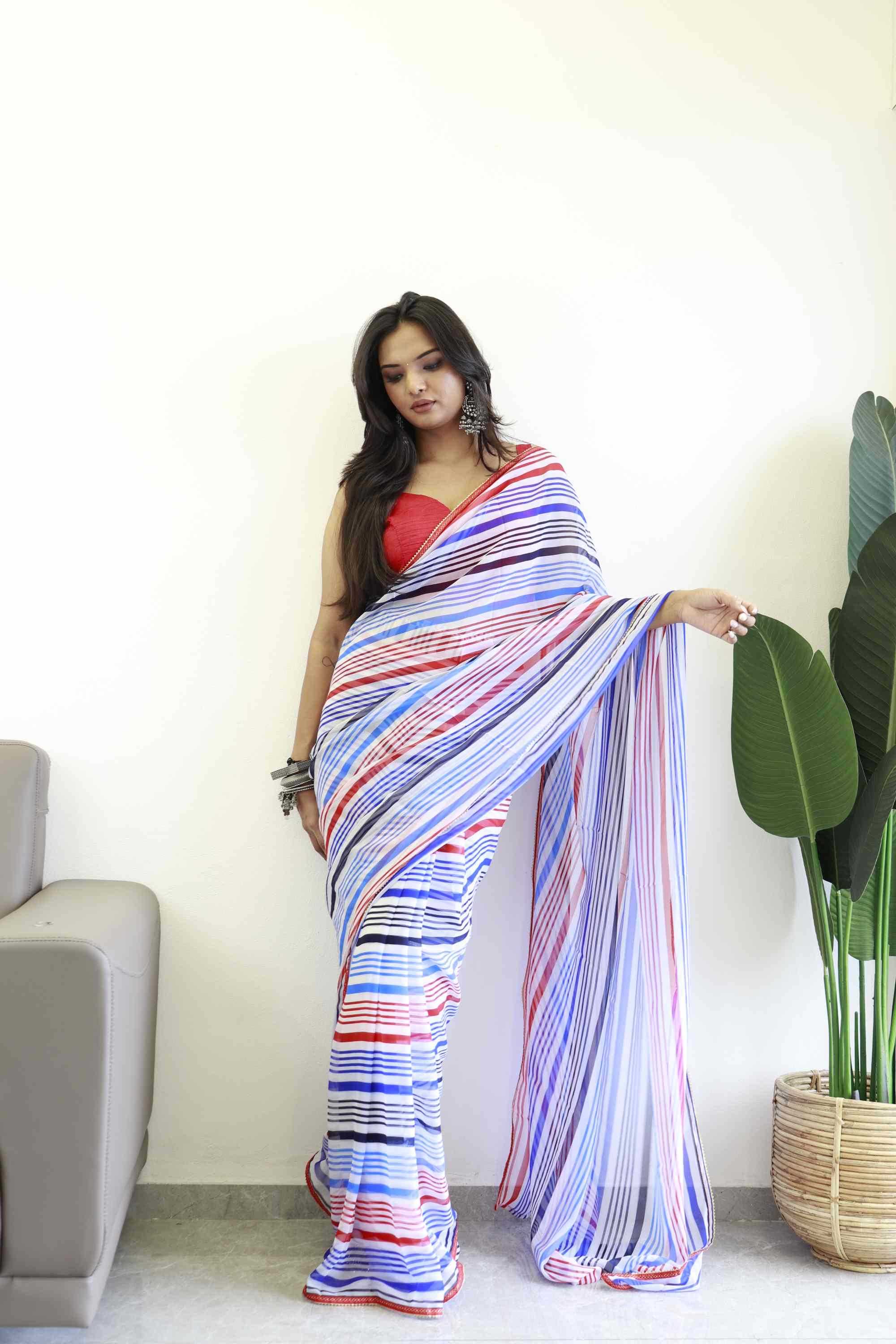 YNF Wholesale Georgette Ready To Wear Sarees KESH606 325 | Surat Manufacturer