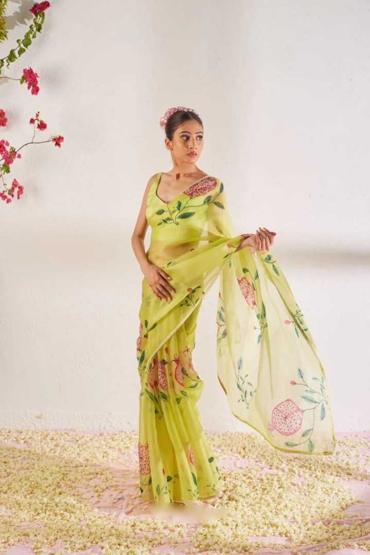 YNF Wholesale Organza Silk Ready To Wear Sarees KESH606 365 | Surat Manufacturer