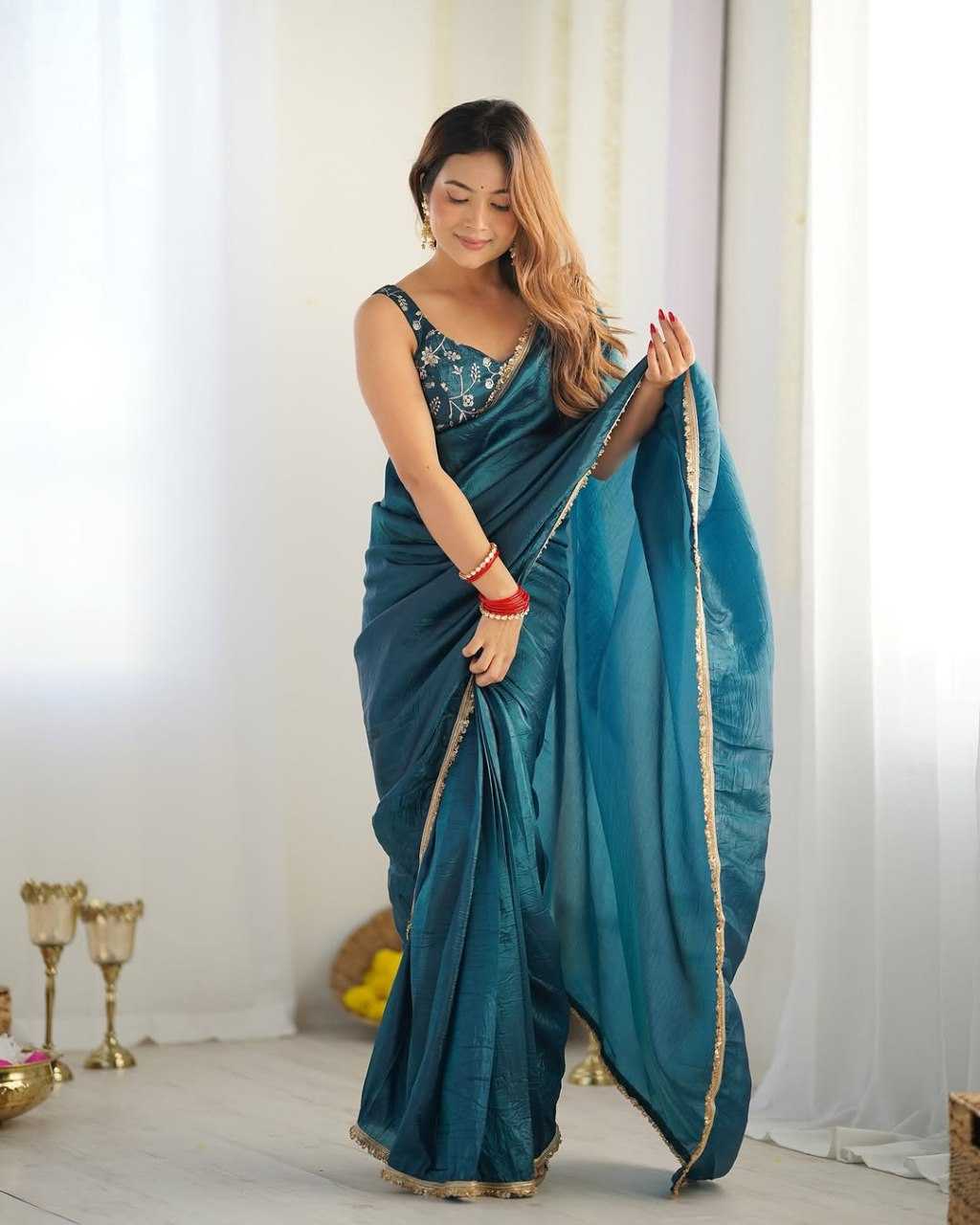 YNF Wholesale Soft Gold Crush Designer Sarees KESH606 377 | Surat Manufacturer