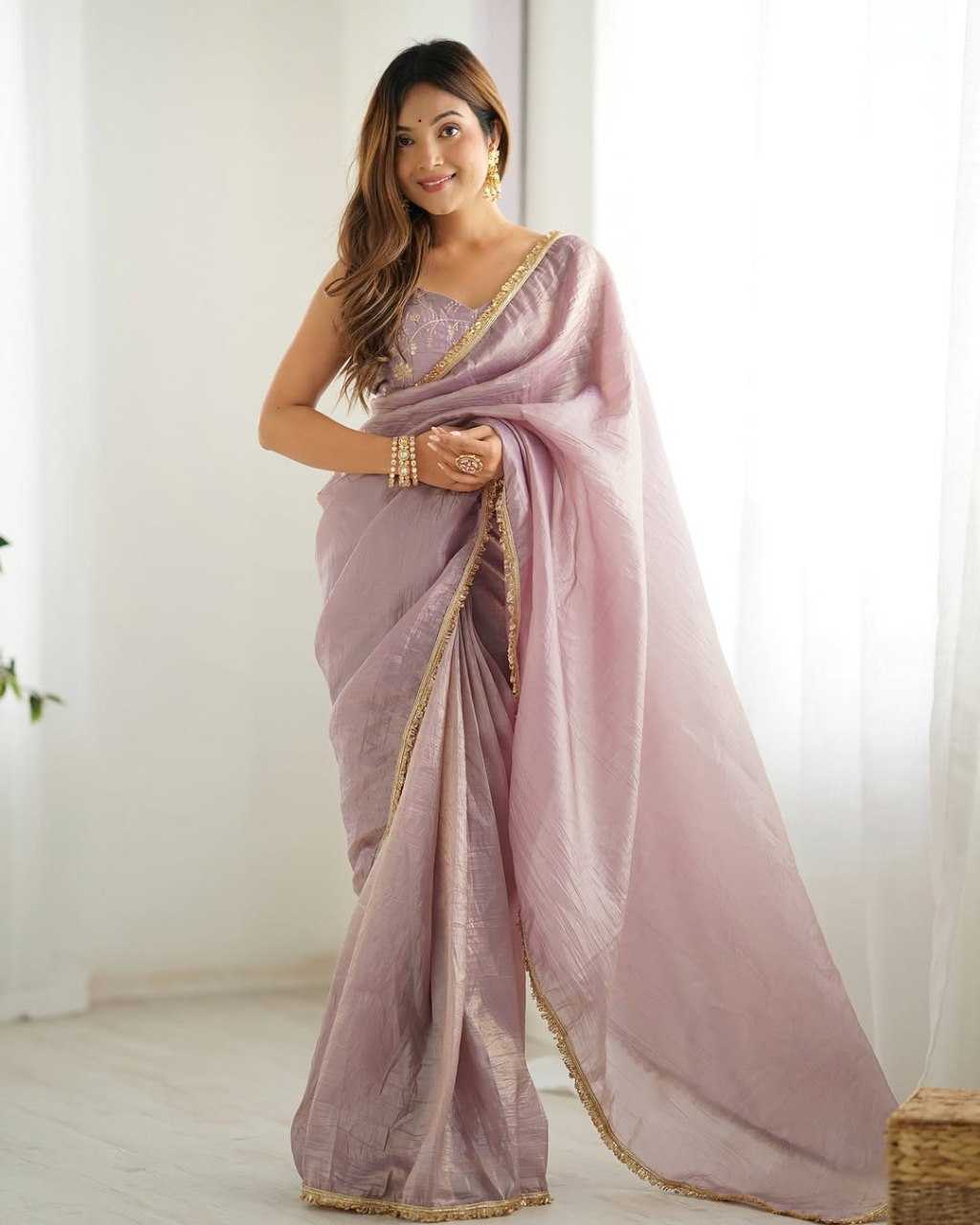 YNF Wholesale Soft Gold Crush Designer Sarees KESH606 377 | Surat Manufacturer
